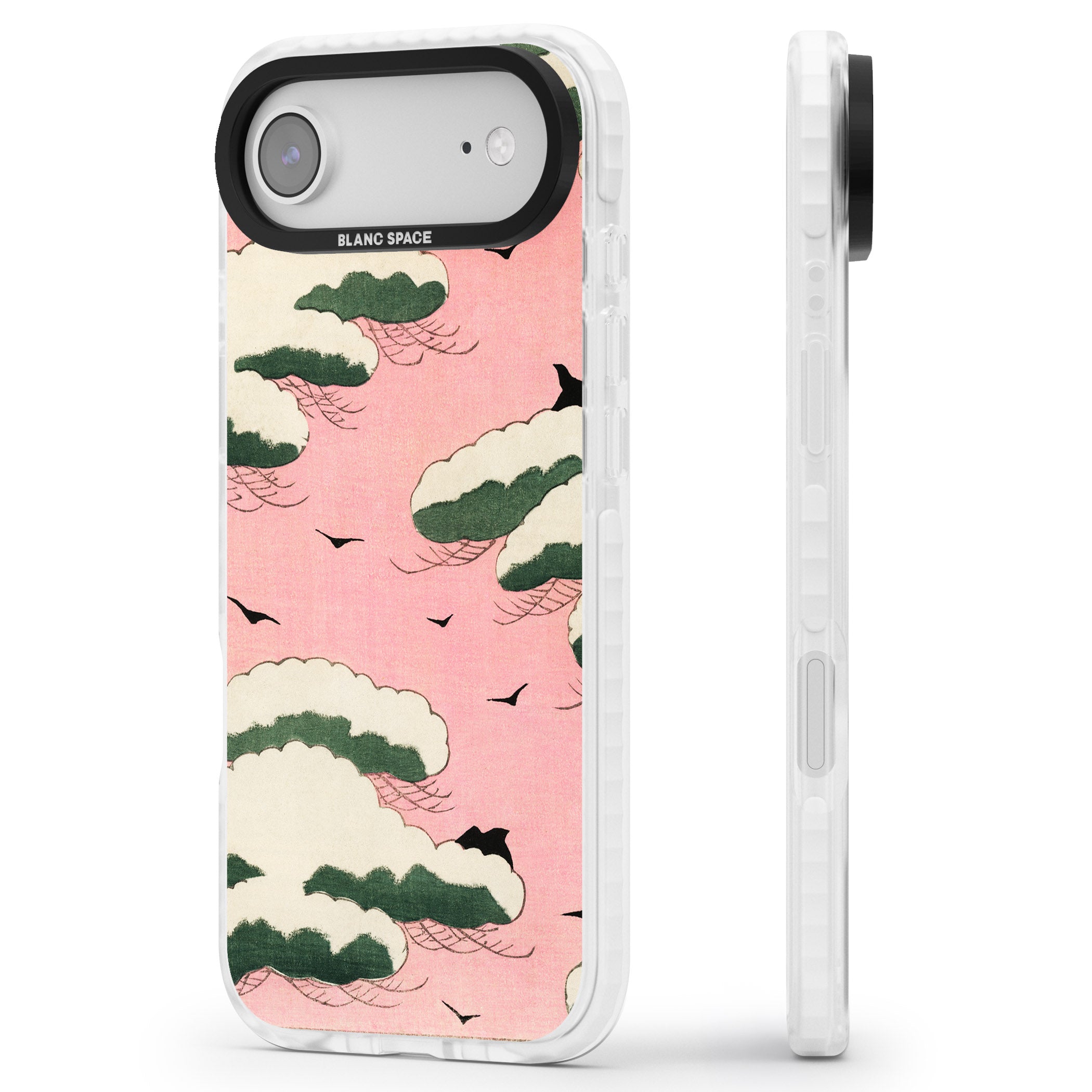 Japanese Pink Sky iPhone 17 Air Impact Pro Clear Phone Case Side Profile