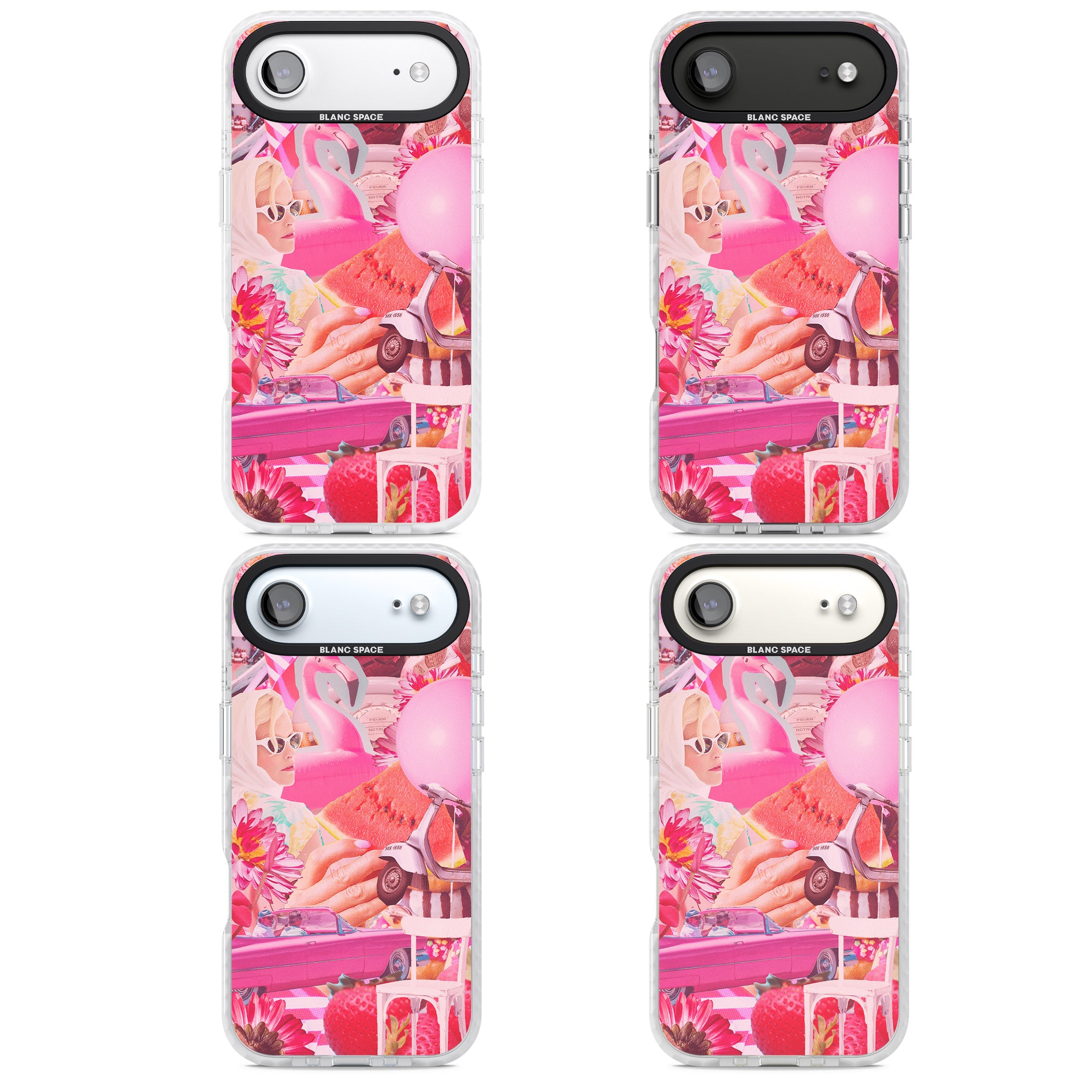 Retro Pink Glamour iPhone 17 Air Impact Pro Clear Phone Case APT Impact Protection