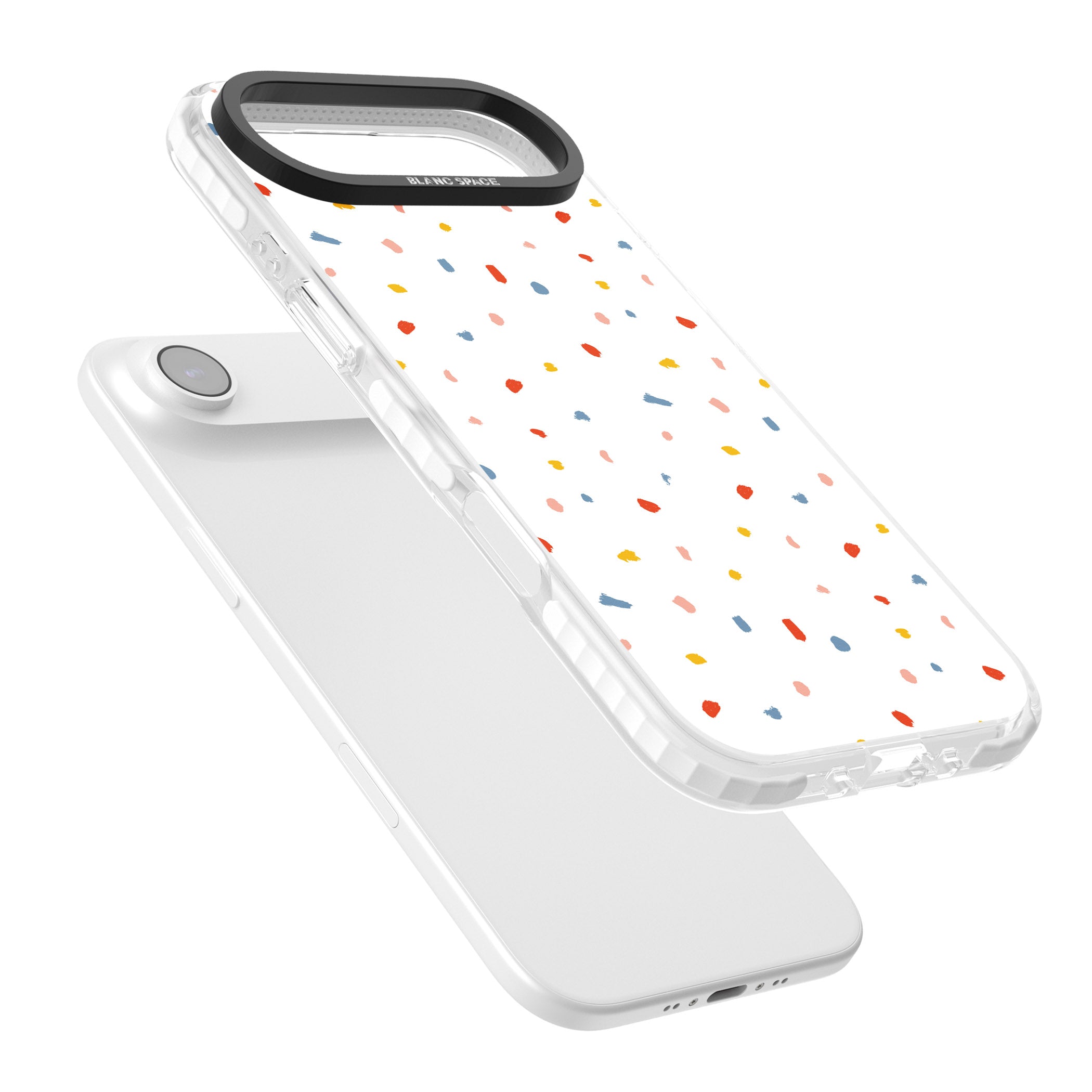 Confetti Speckle iPhone 17 Air Impact Pro Clear Phone Case Colours