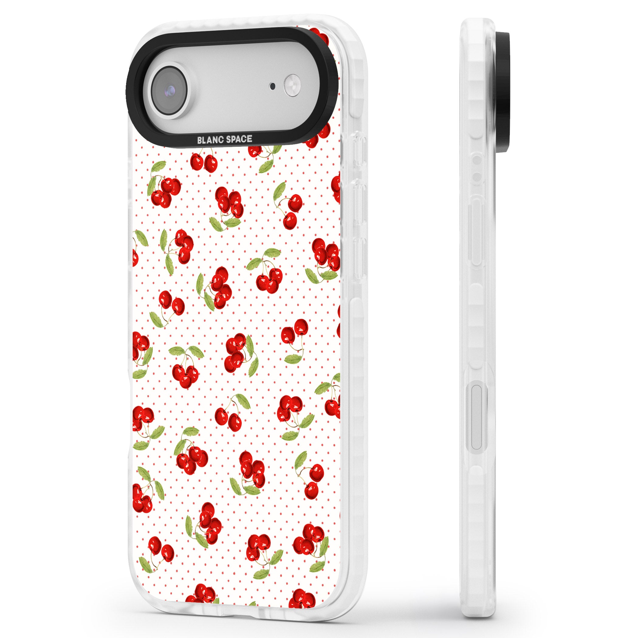 Cherry Picking iPhone 17 Air Impact Pro Clear Phone Case Side Profile