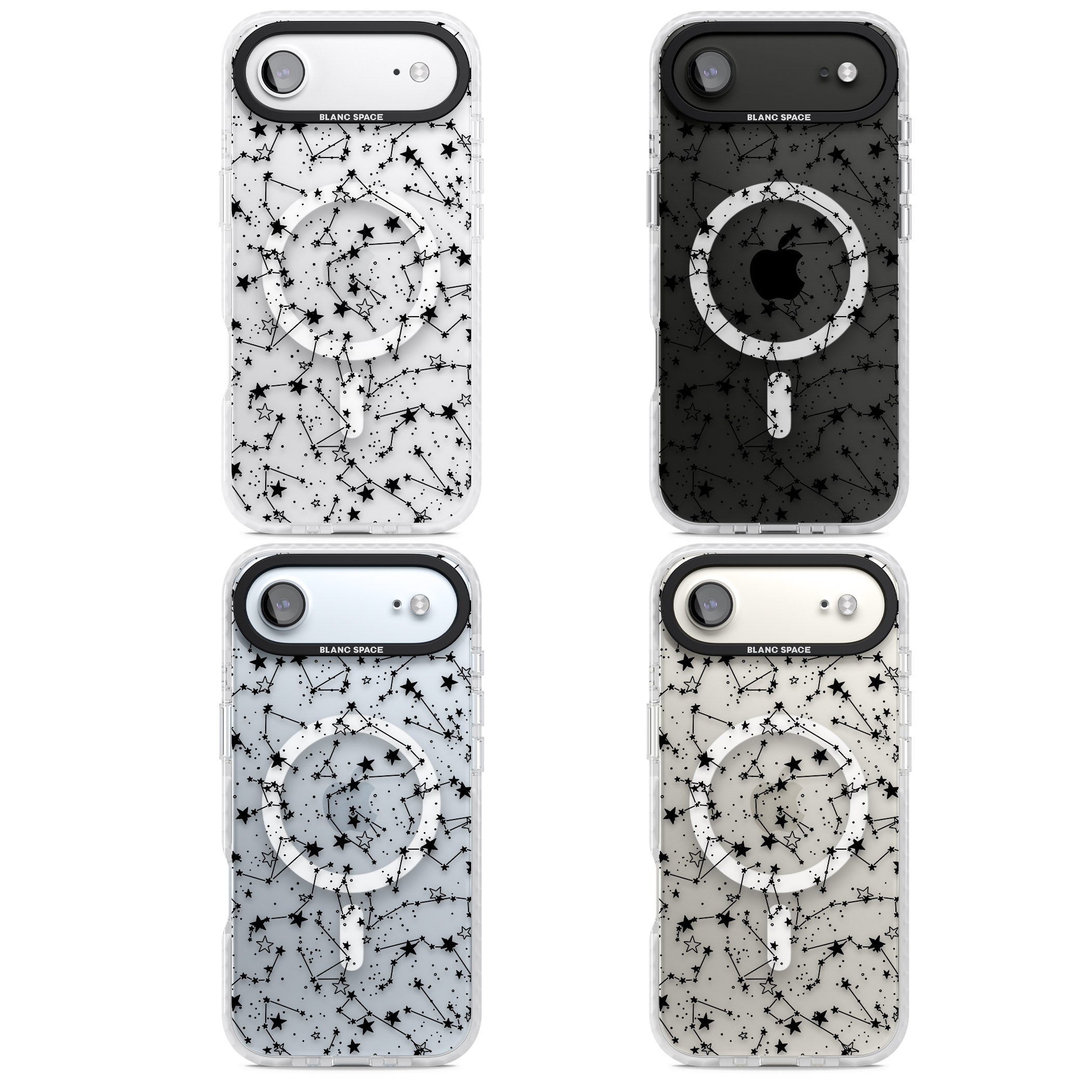 Midnight Constellations iPhone 17 Air Impact Pro Clear Phone Case APT Impact Protection