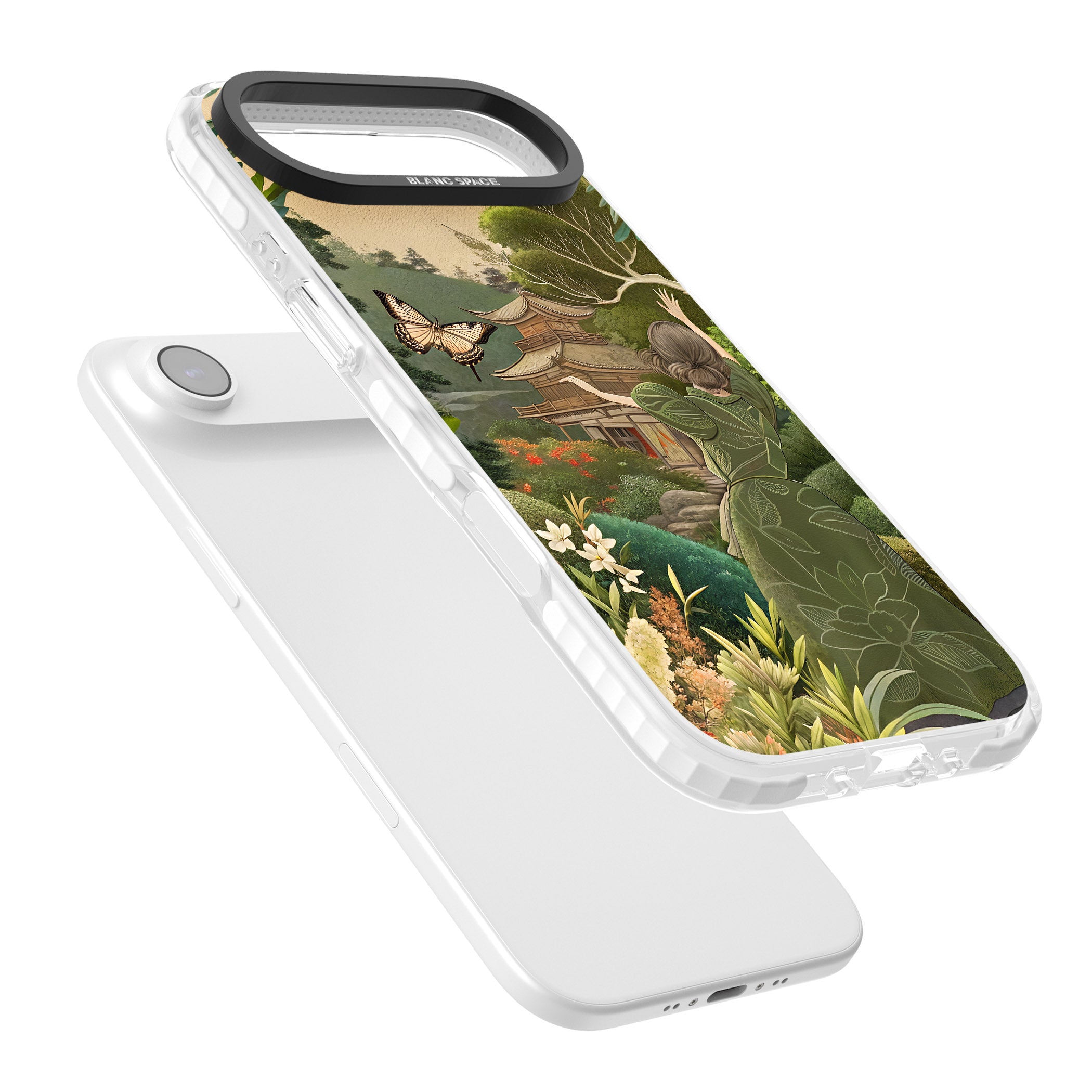 Japanese Nature iPhone 17 Air Impact Pro Clear Phone Case Colours