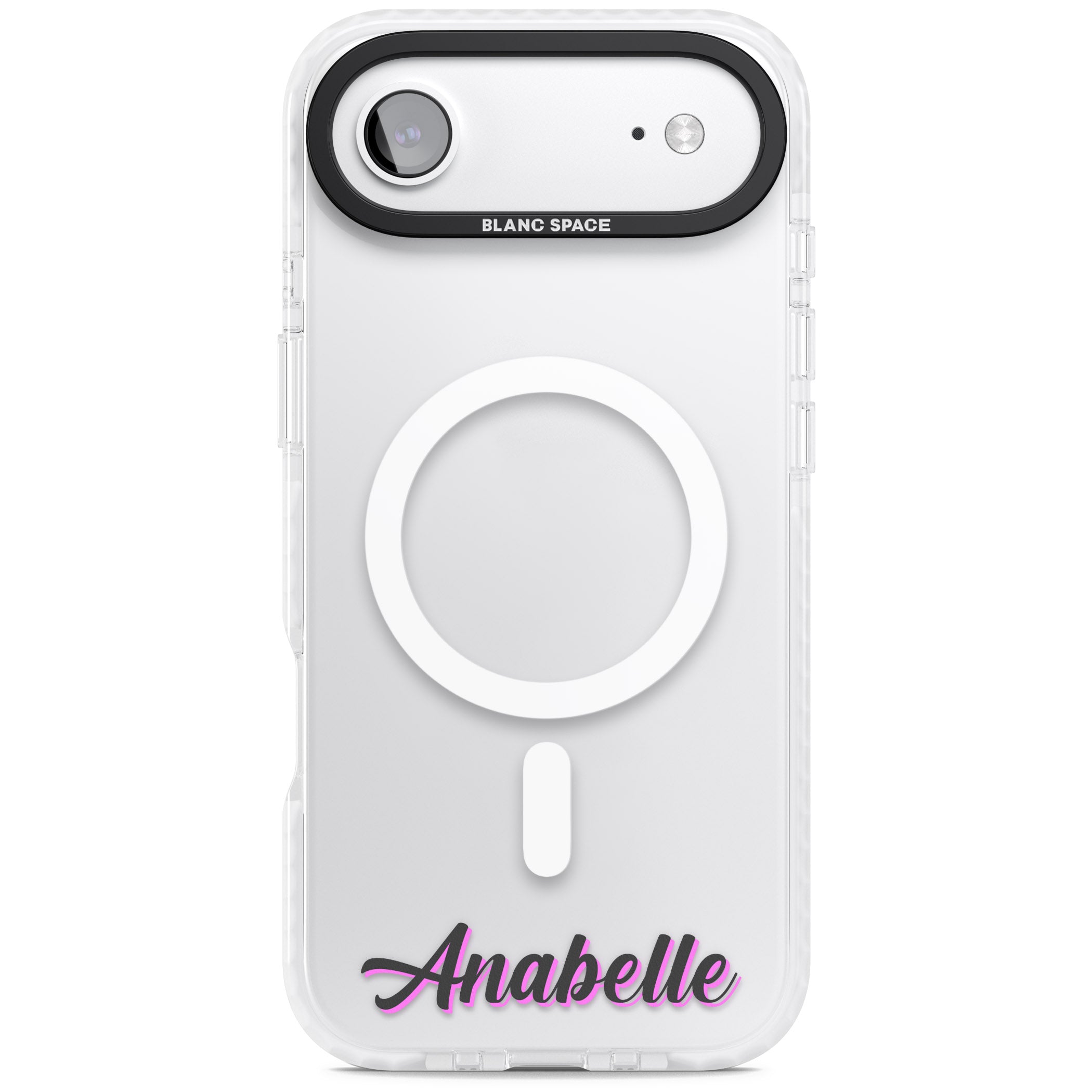 Personalised Cute Bottom Name iPhone 17 Air Impact Pro Clear Phone Case