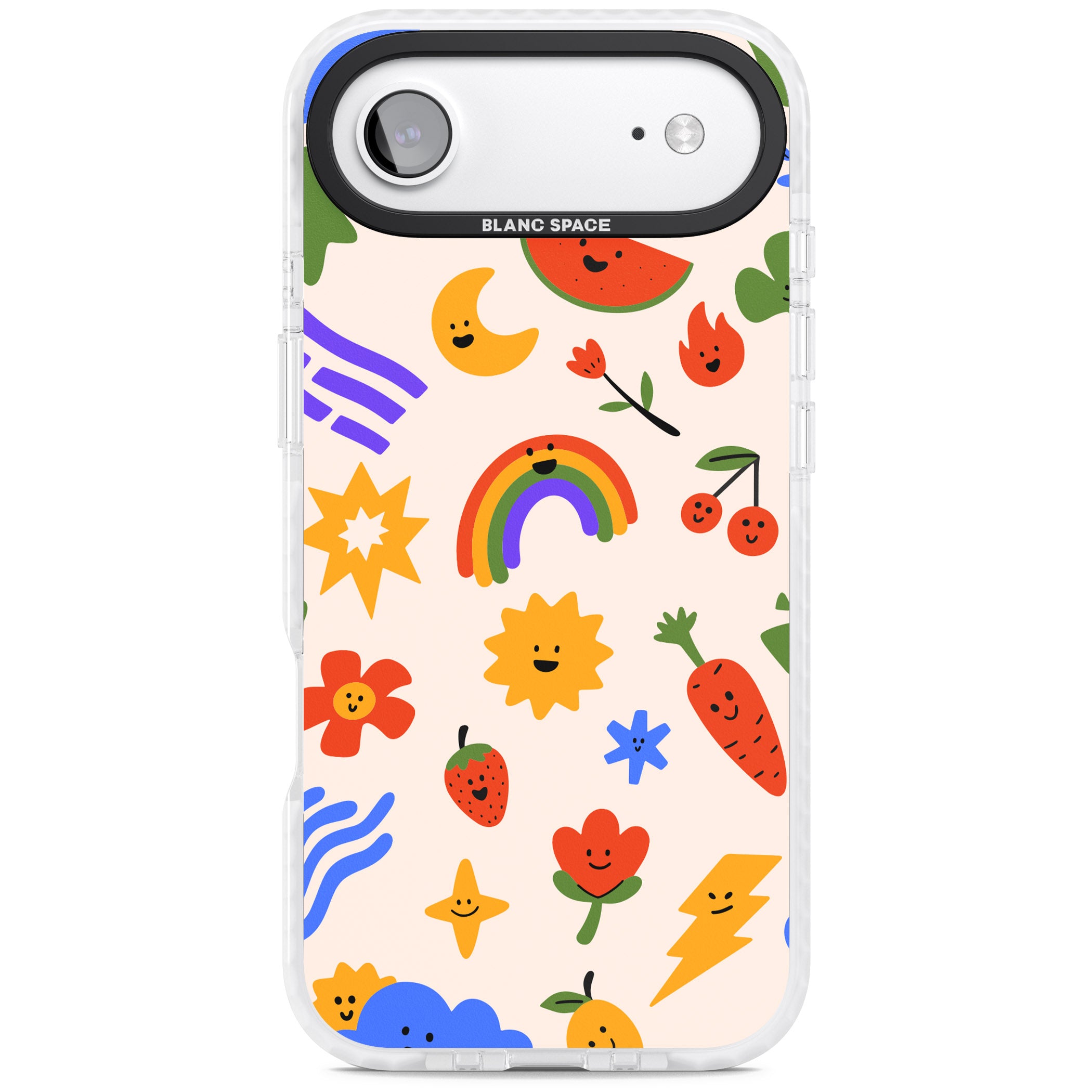 Playful Kawaii Icons iPhone 17 Air Impact Pro Clear Phone Case