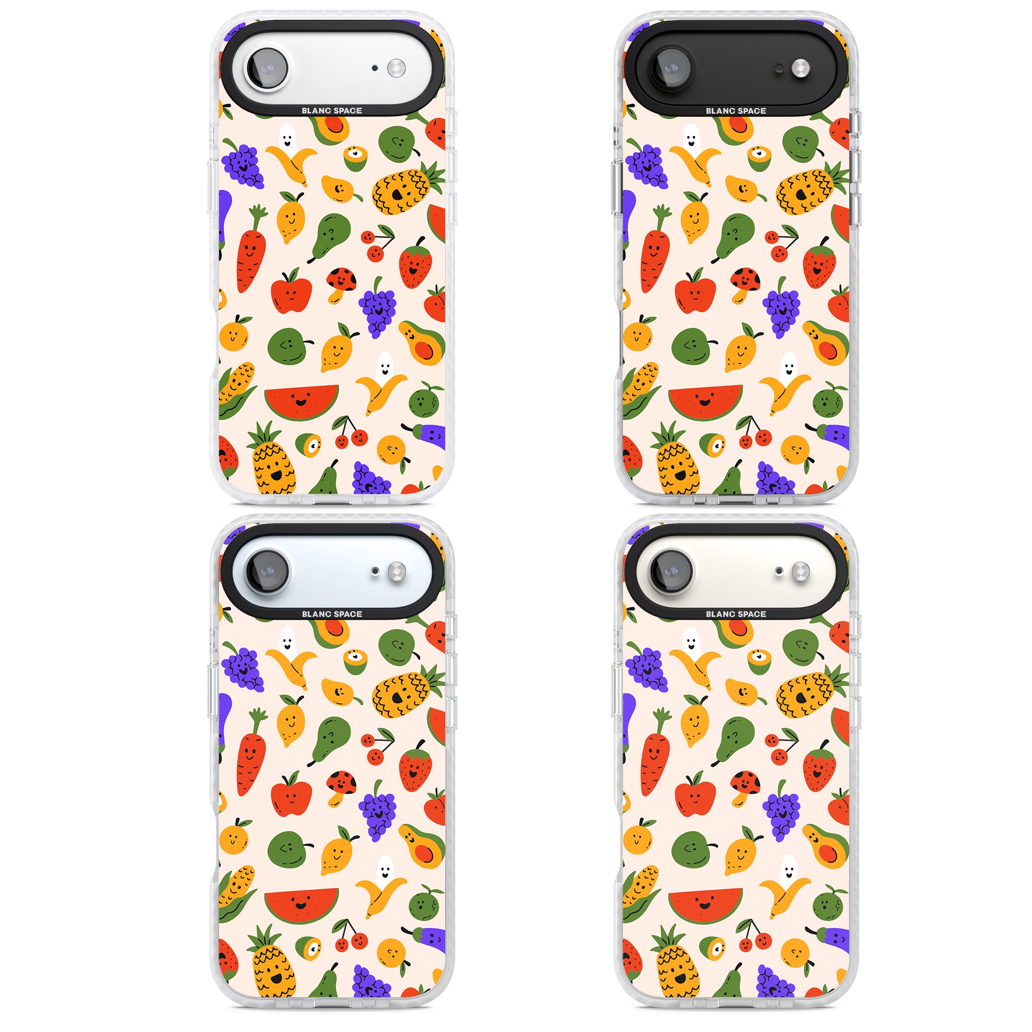 Kawaii Fruit iPhone 17 Air Impact Pro Clear Phone Case APT Impact Protection