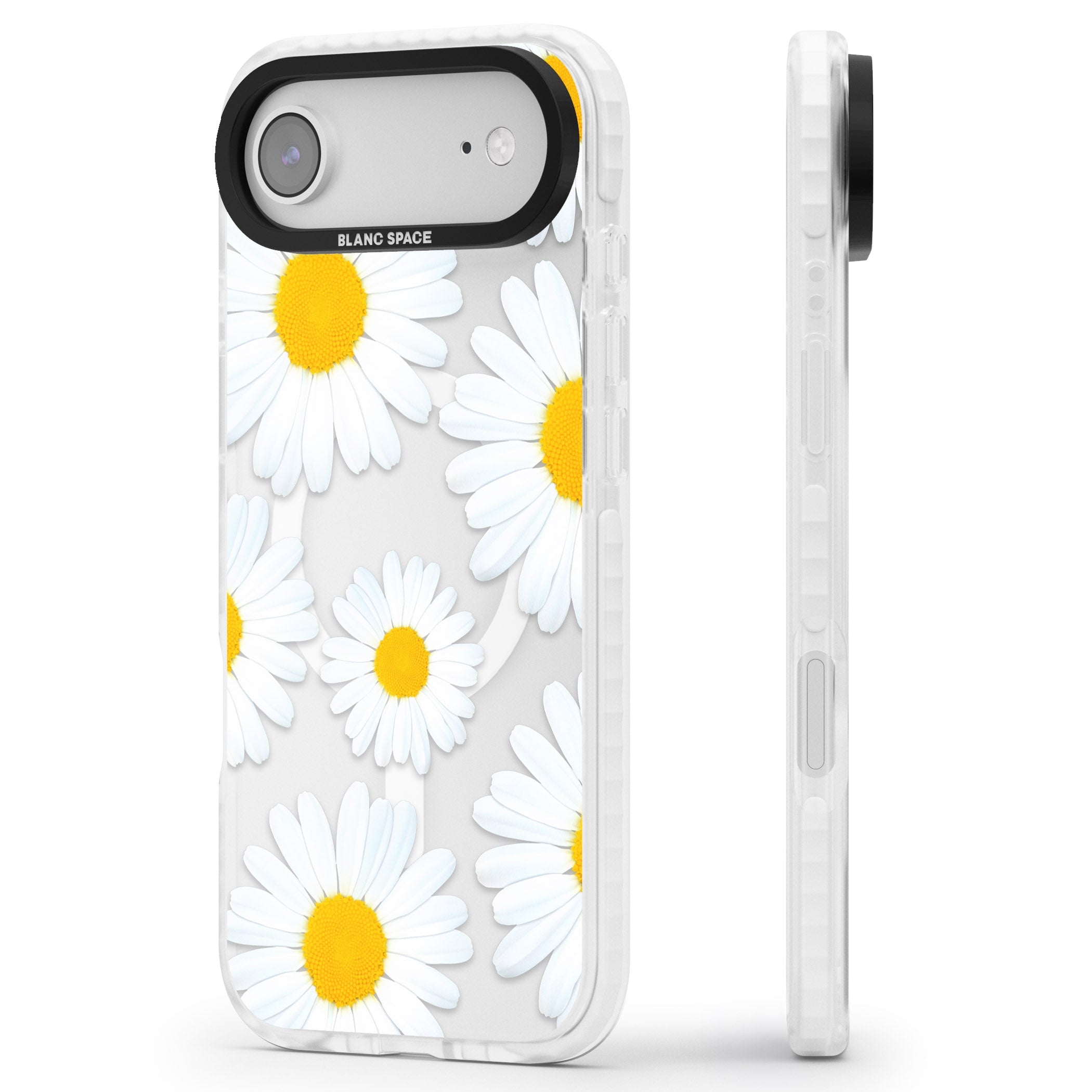 Summer Daisy iPhone 17 Air Impact Pro Clear Phone Case Side Profile