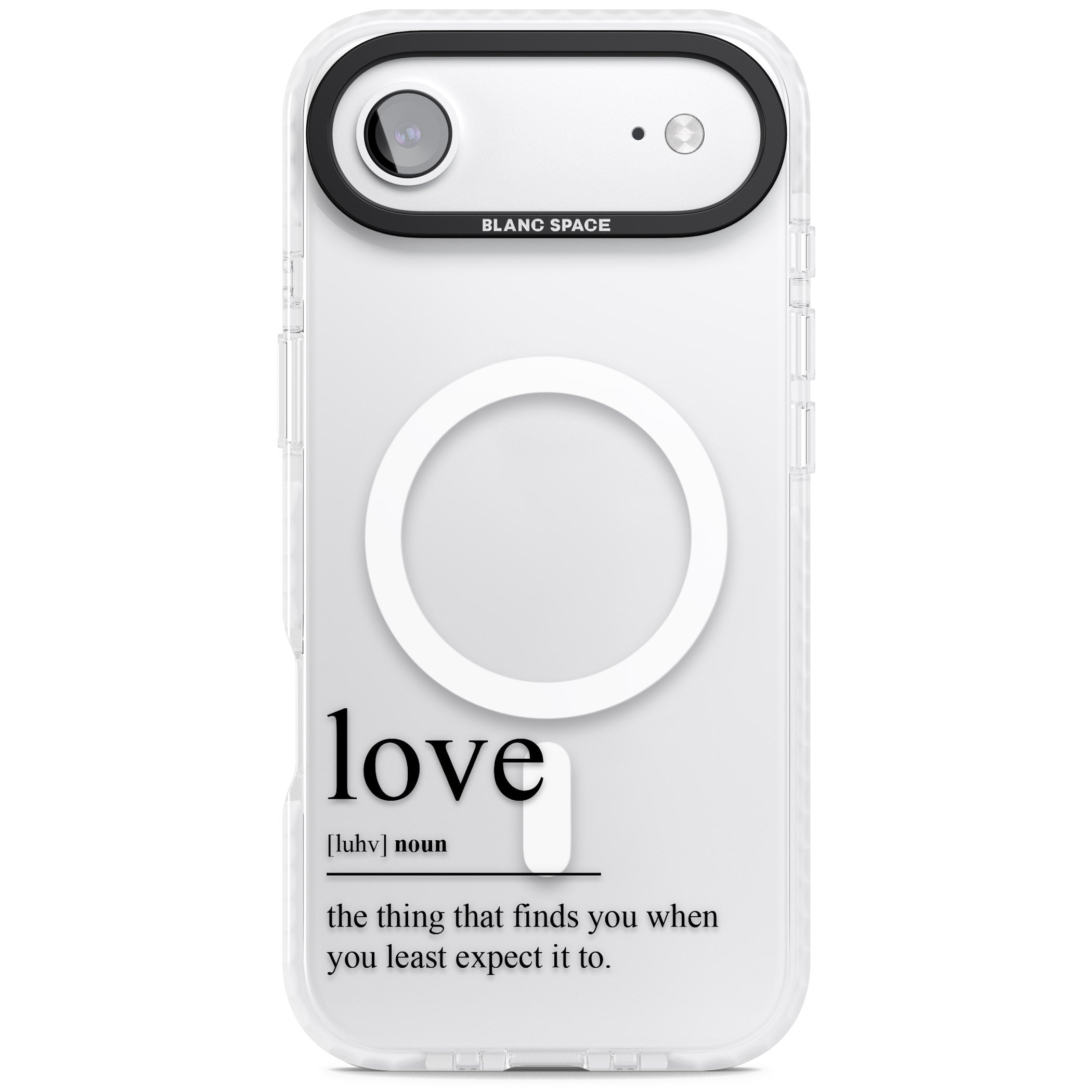 Love iPhone 17 Air Impact Pro Clear Phone Case