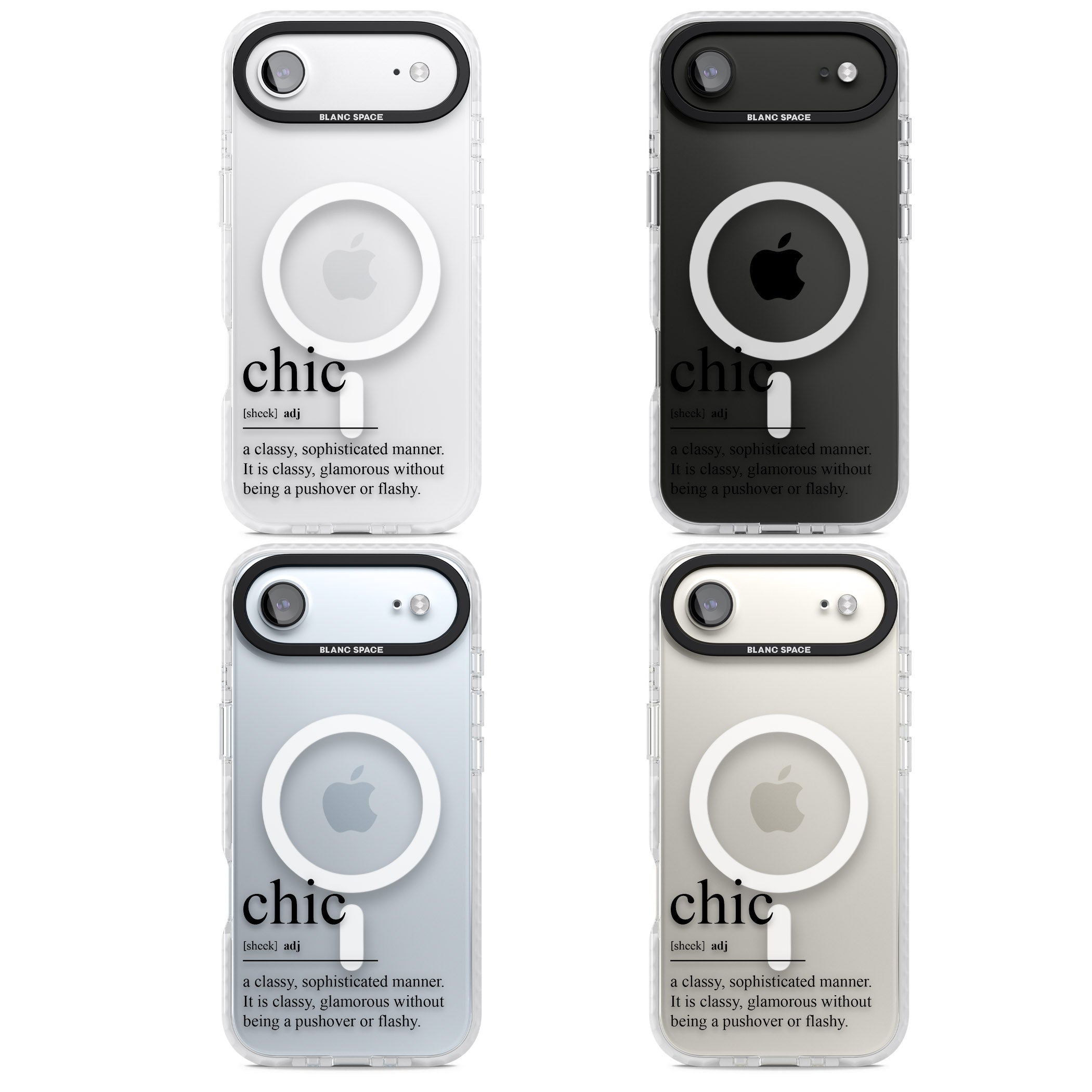 Chic iPhone 17 Air Impact Pro Clear Phone Case APT Impact Protection
