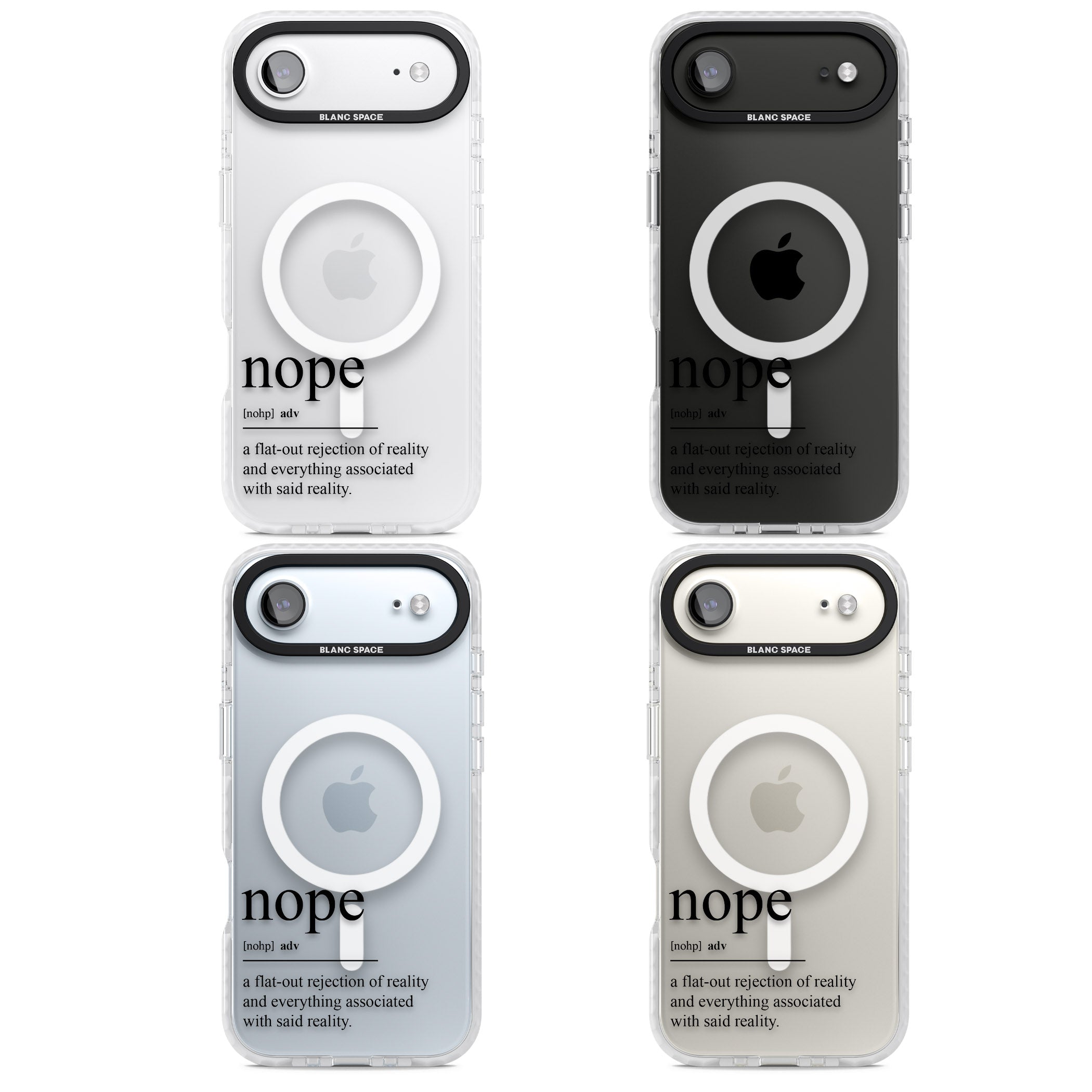 Nope iPhone 17 Air Impact Pro Clear Phone Case APT Impact Protection