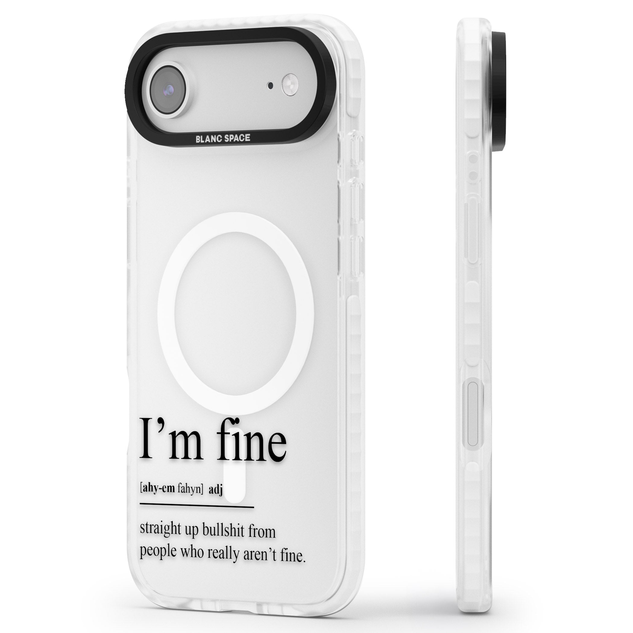 Im Fine iPhone 17 Air Impact Pro Clear Phone Case Side Profile