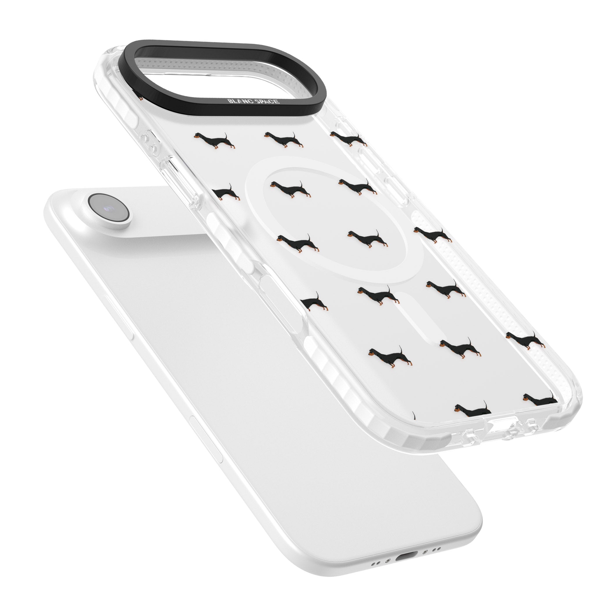 Dachshund Pattern Clear iPhone 17 Air Impact Pro Clear Phone Case Colours