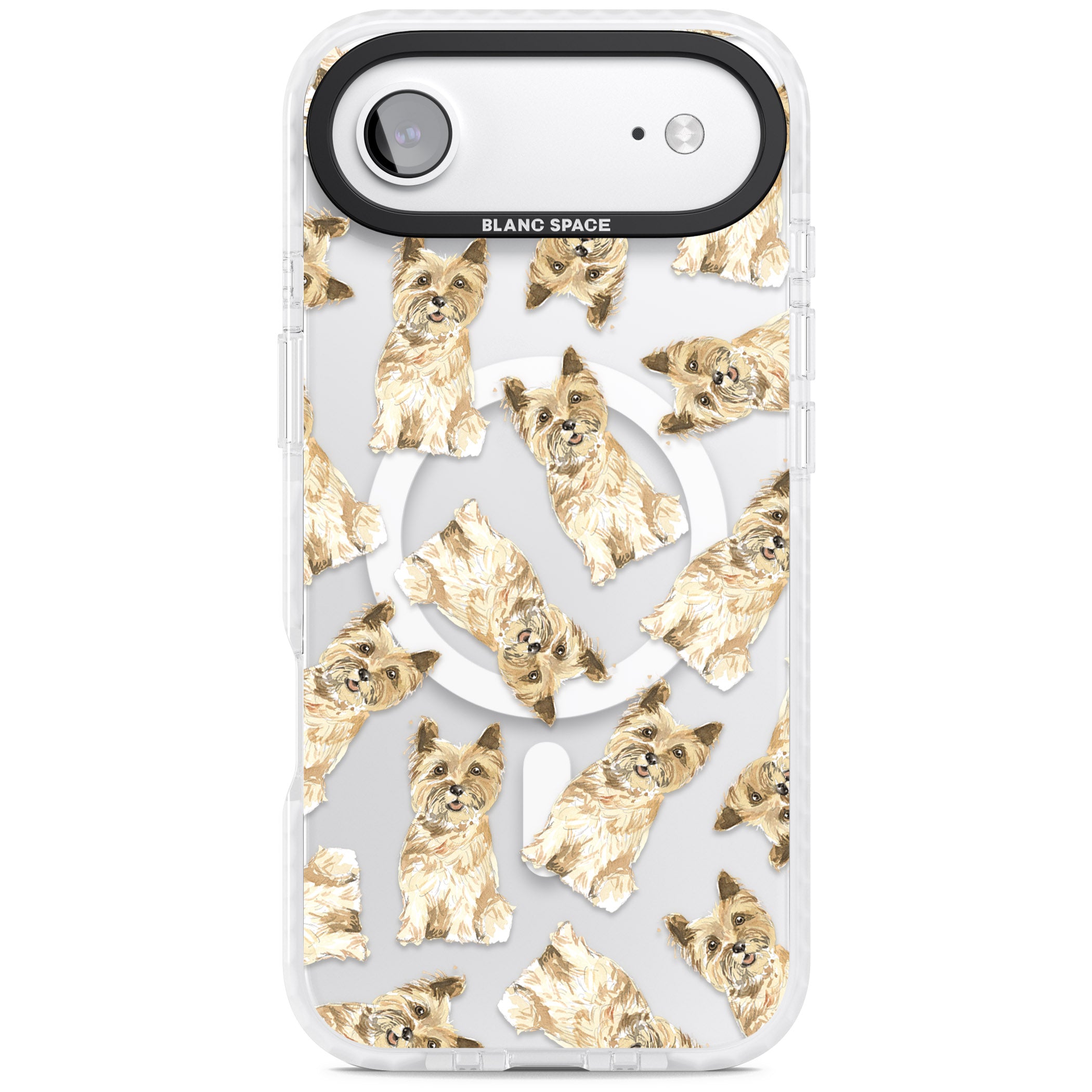 Cairn Terrier Watercolor iPhone 17 Air Impact Pro Clear Phone Case