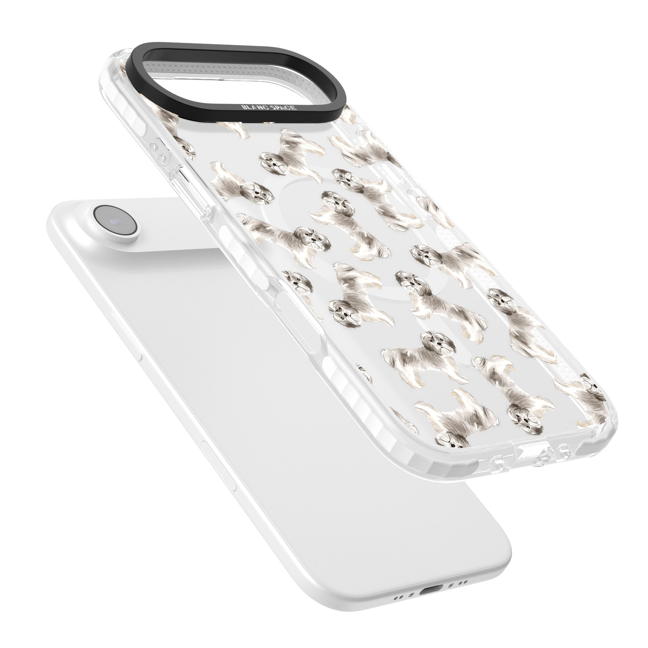 Shih Tzu Dog Pattern iPhone 17 Air Impact Pro Clear Phone Case Colours
