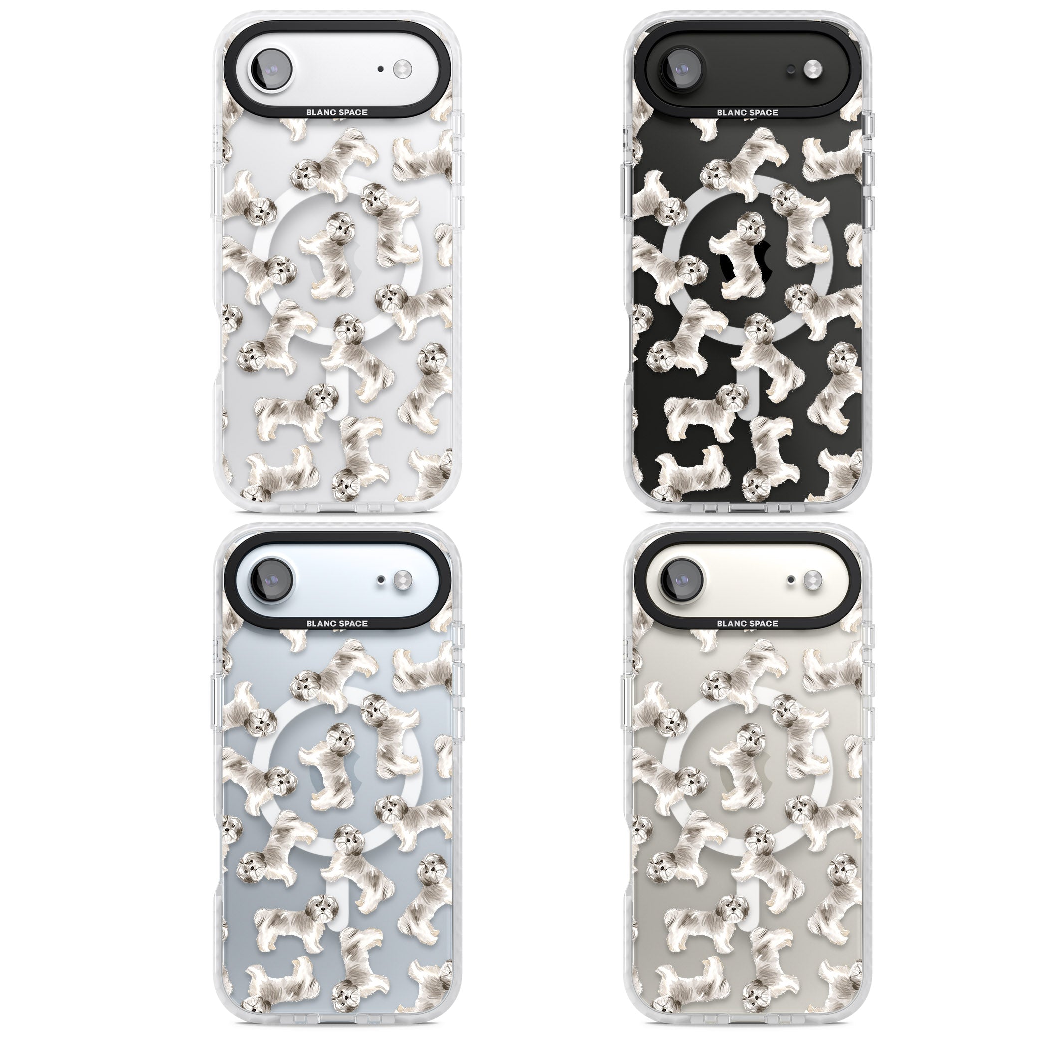 Shih Tzu Dog Pattern iPhone 17 Air Impact Pro Clear Phone Case APT Impact Protection