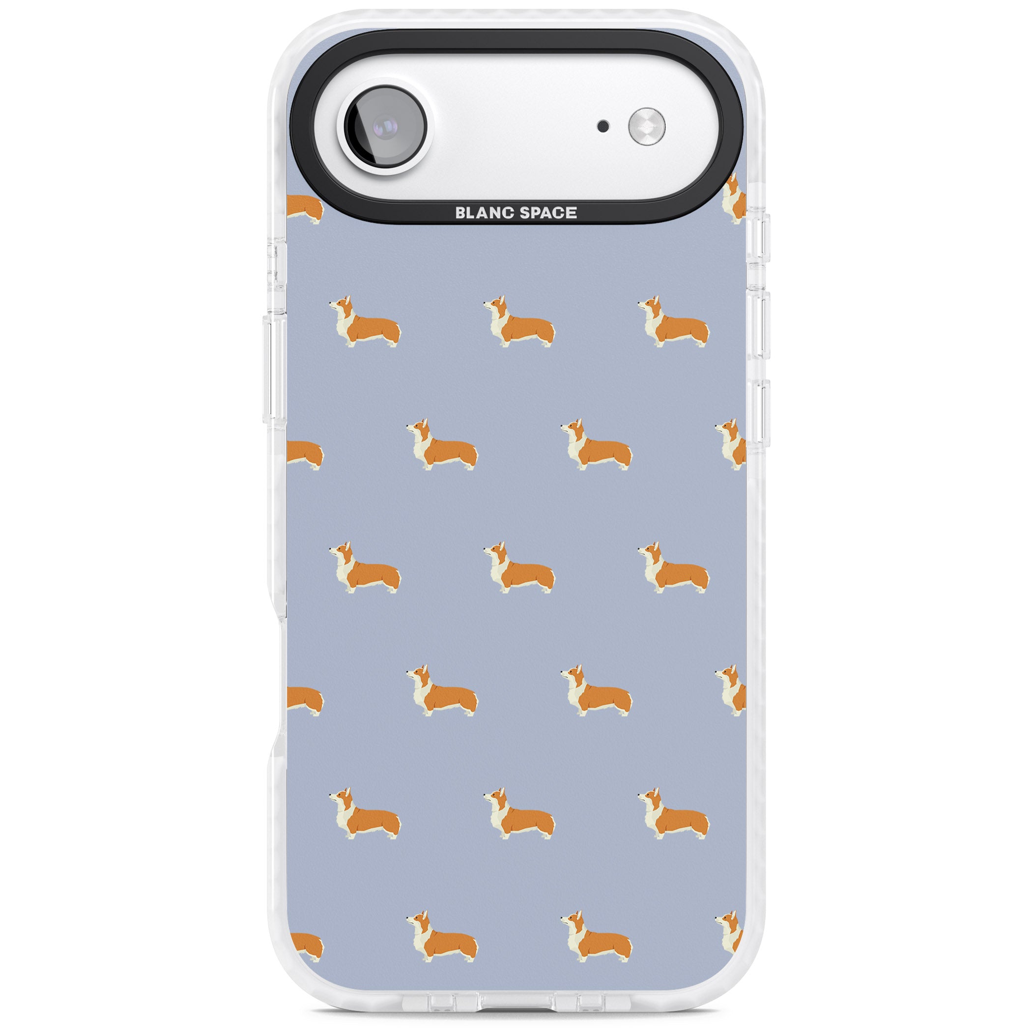 Corgi Pattern iPhone 17 Air Impact Pro Clear Phone Case