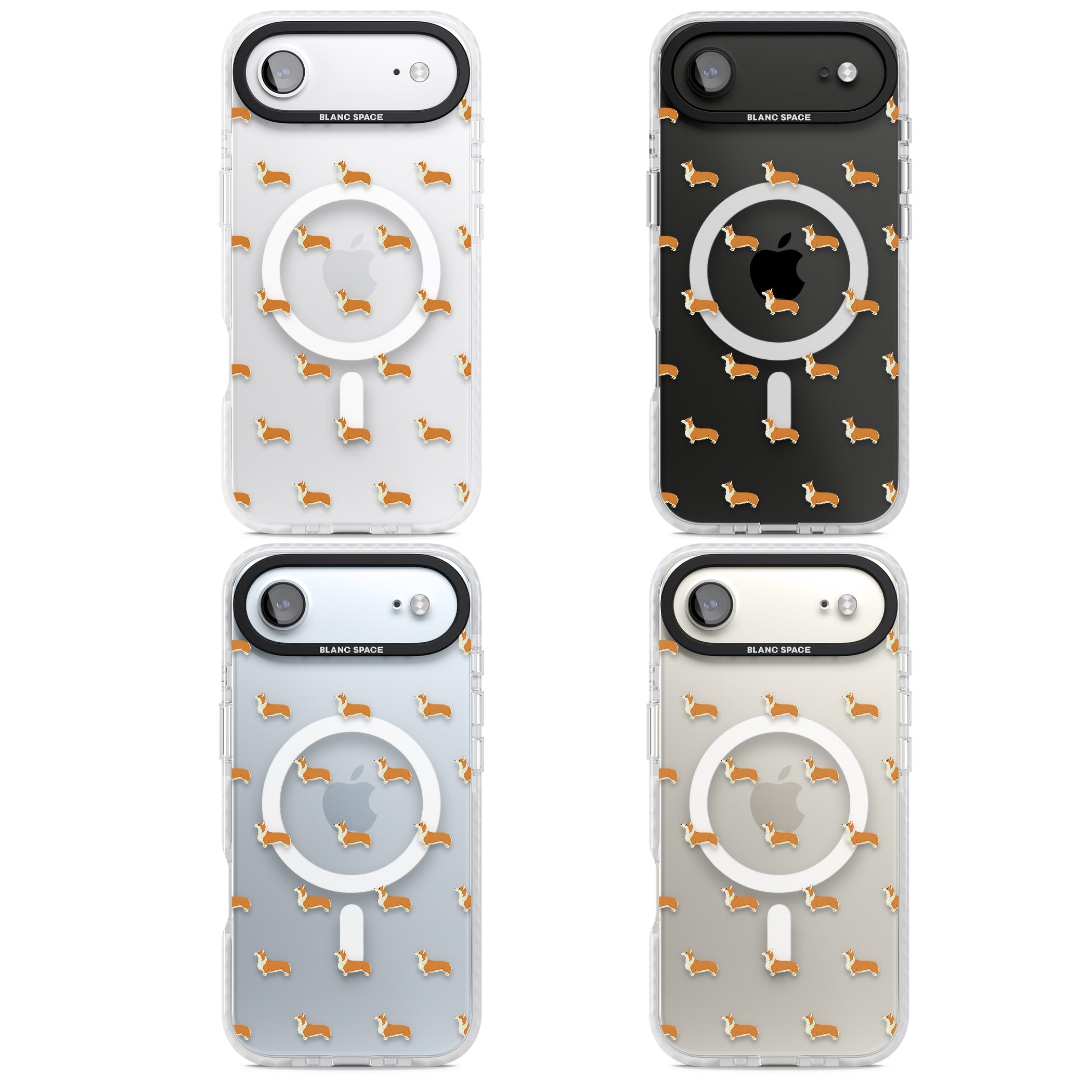 Pembroke Welsh Corgi Pattern iPhone 17 Air Impact Pro Clear Phone Case APT Impact Protection