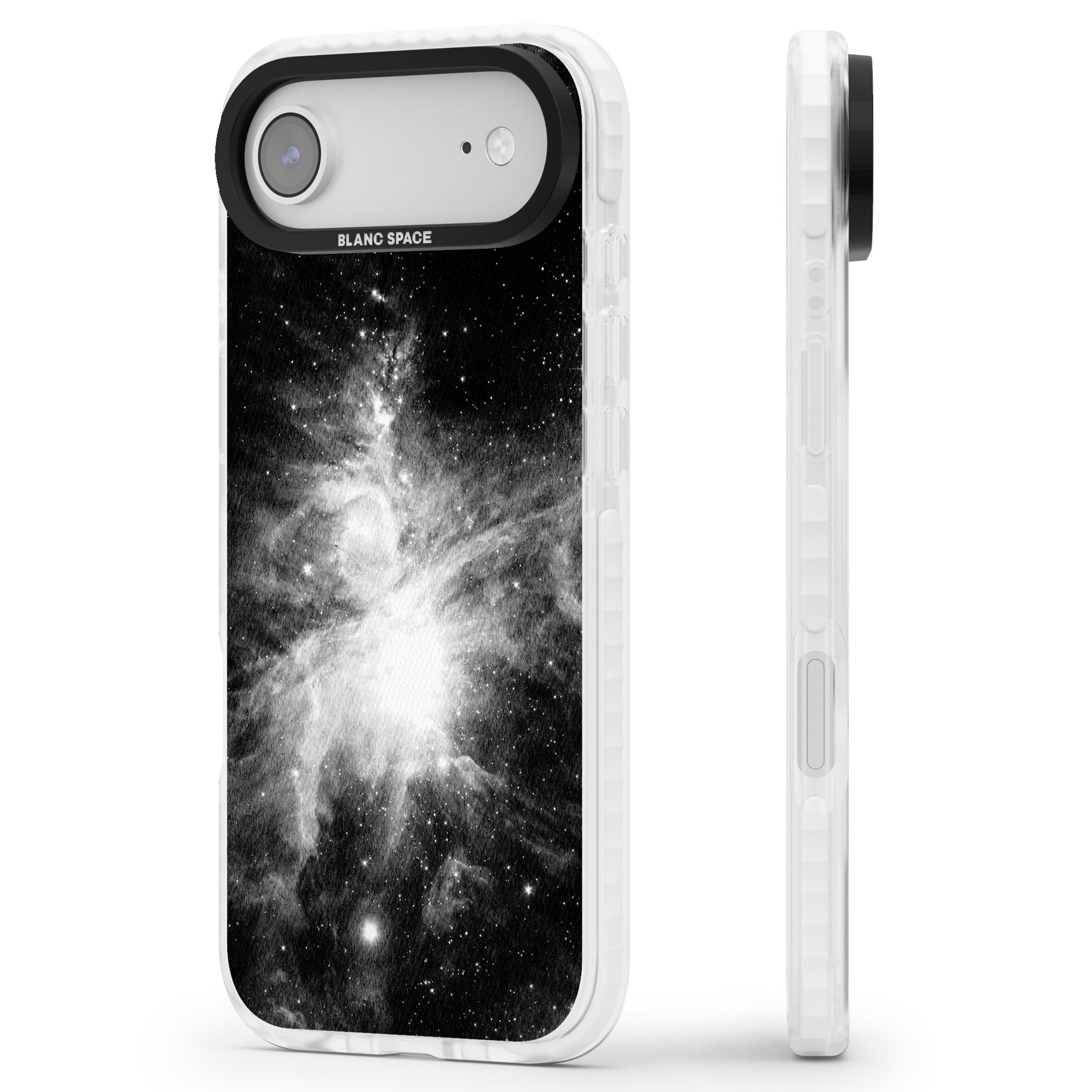 Galaxy Swirl iPhone 17 Air Impact Pro Clear Phone Case Side Profile