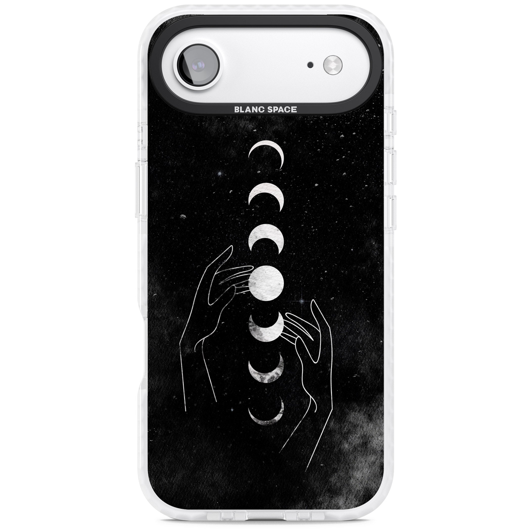 Moon Phases Hands iPhone 17 Air Impact Pro Clear Phone Case