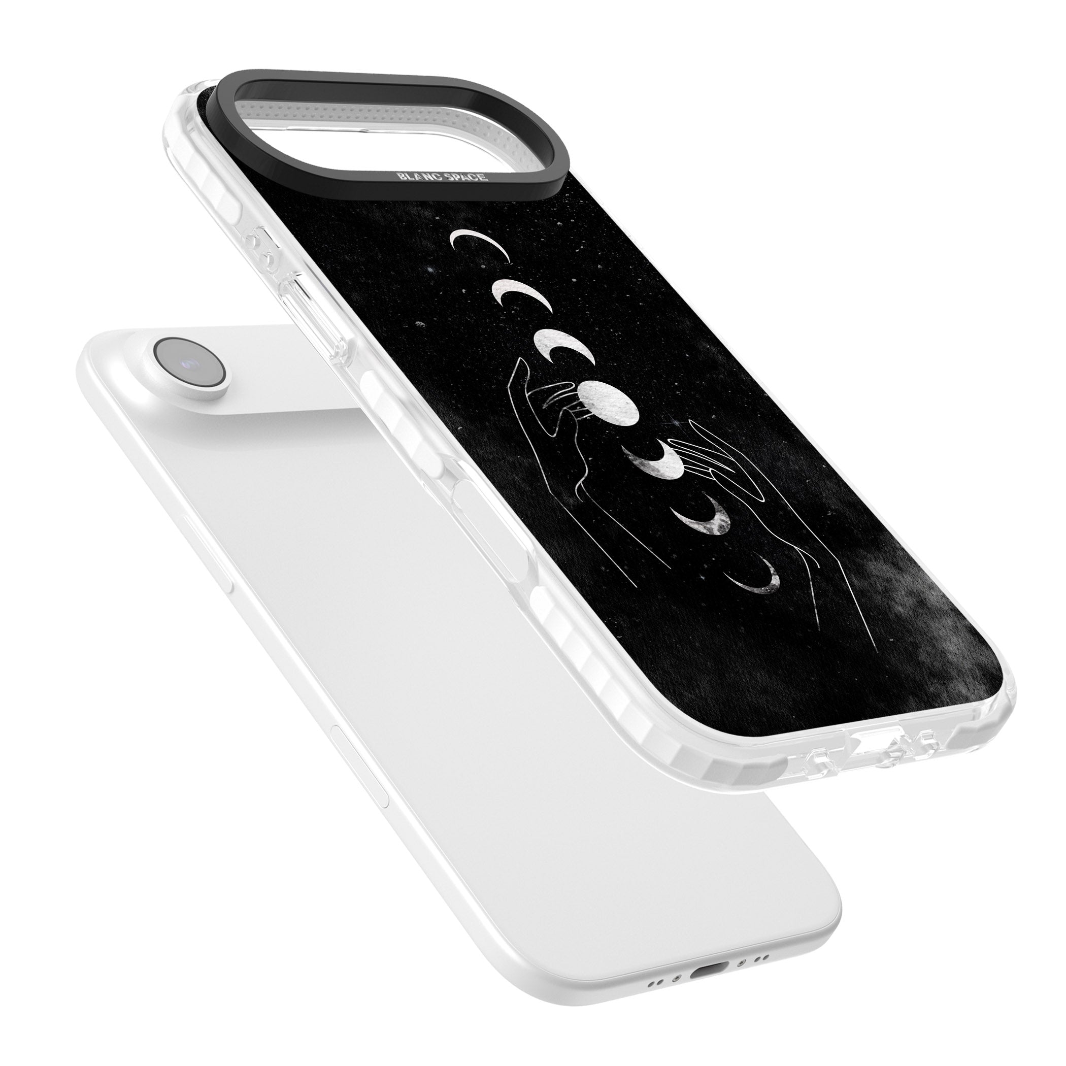 Moon Phases Hands iPhone 17 Air Impact Pro Clear Phone Case Colours