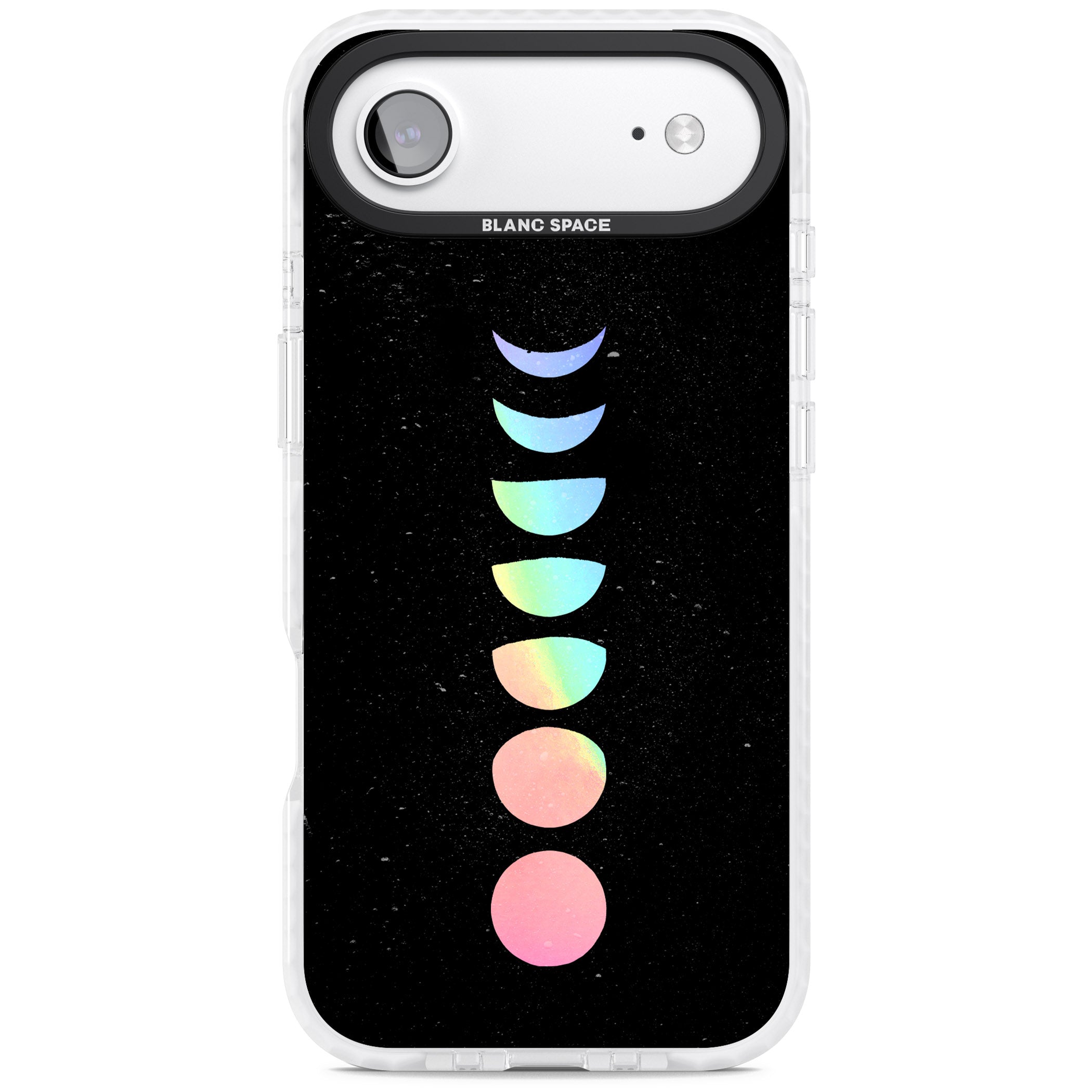 Pastel Moon Phases iPhone 17 Air Impact Pro Clear Phone Case