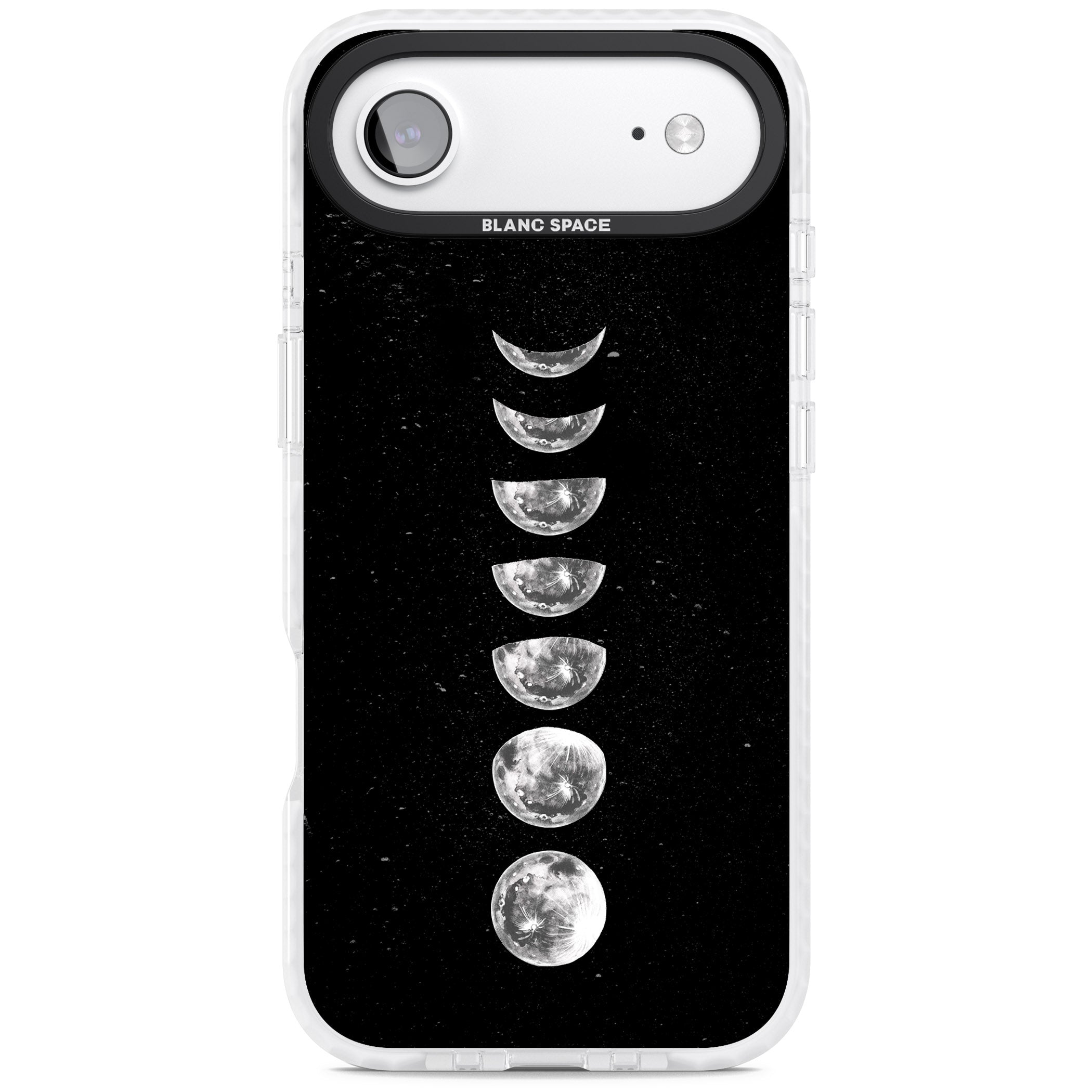 Light Watercolour Moons iPhone 17 Air Impact Pro Clear Phone Case