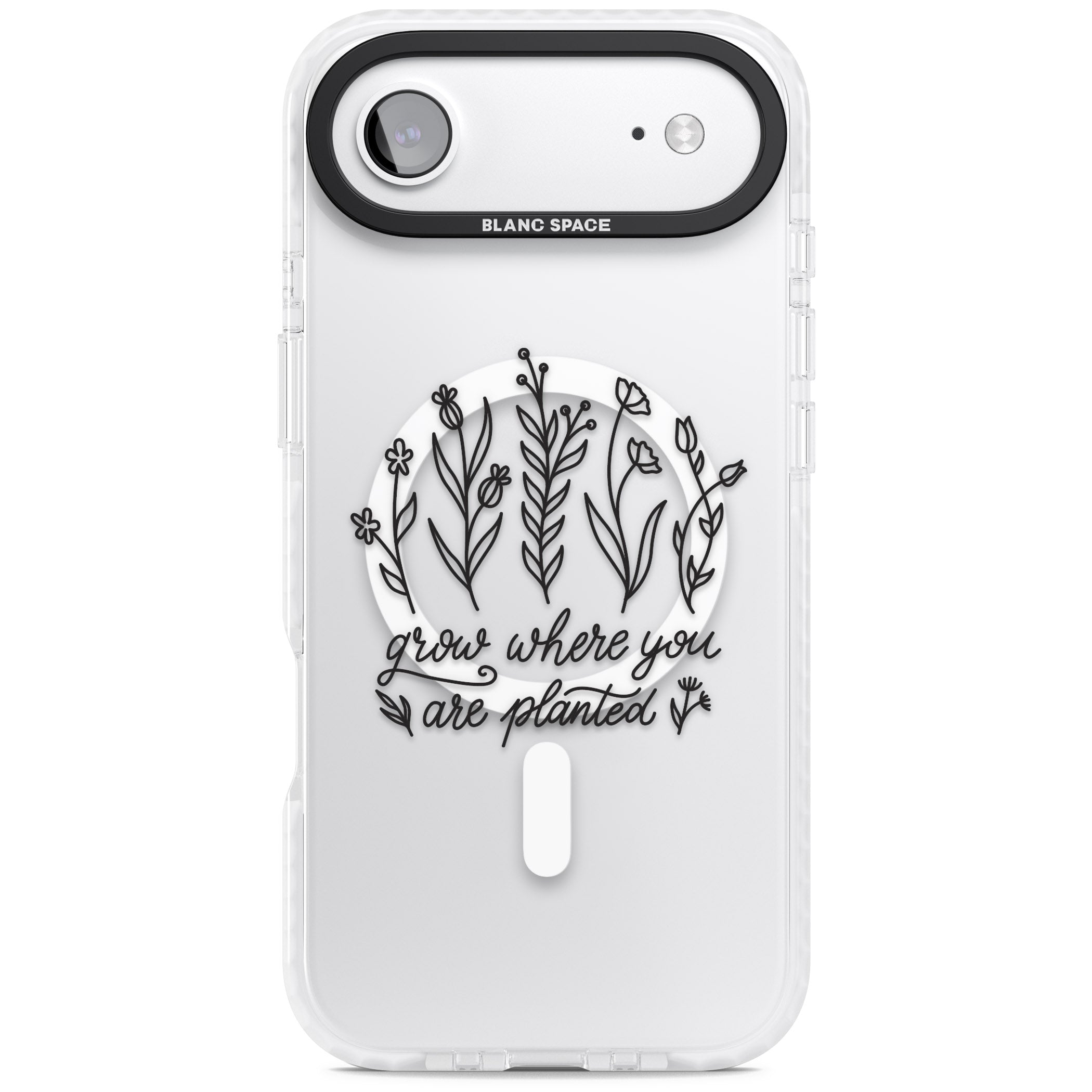 Grow Where You Are Planted iPhone 17 Air Impact Pro Clear Phone Case
