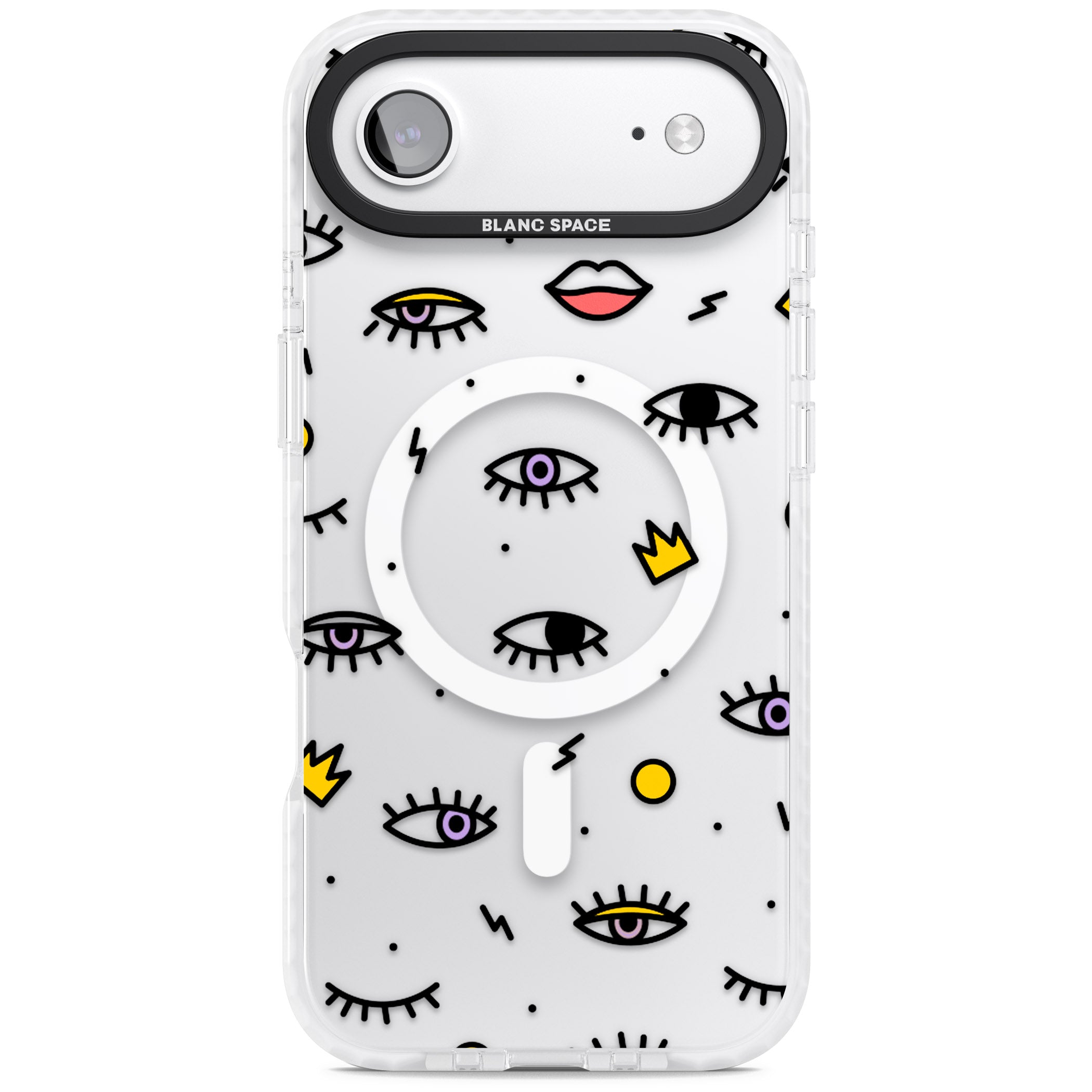 Eyes & Lips Icons iPhone 17 Air Impact Pro Clear Phone Case