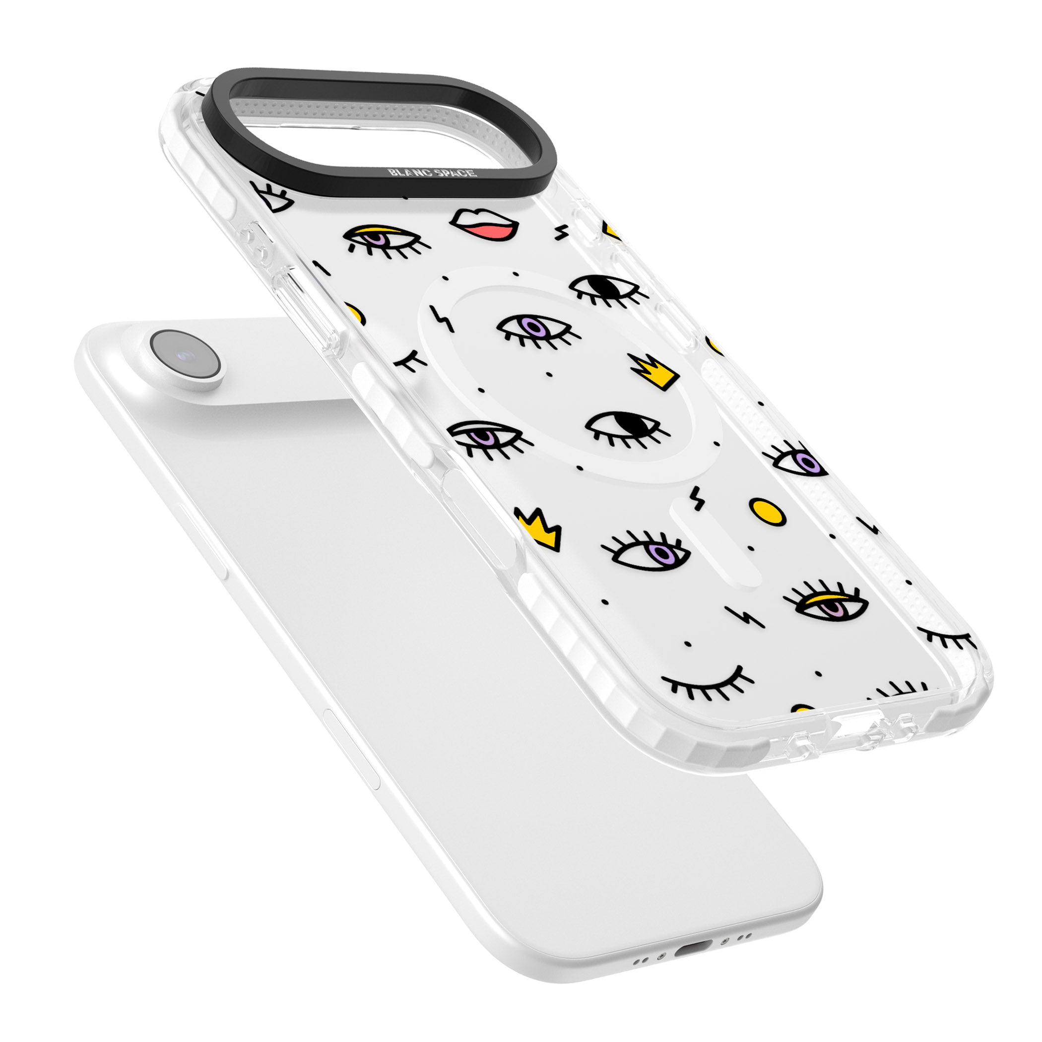 Eyes & Lips Icons iPhone 17 Air Impact Pro Clear Phone Case Colours