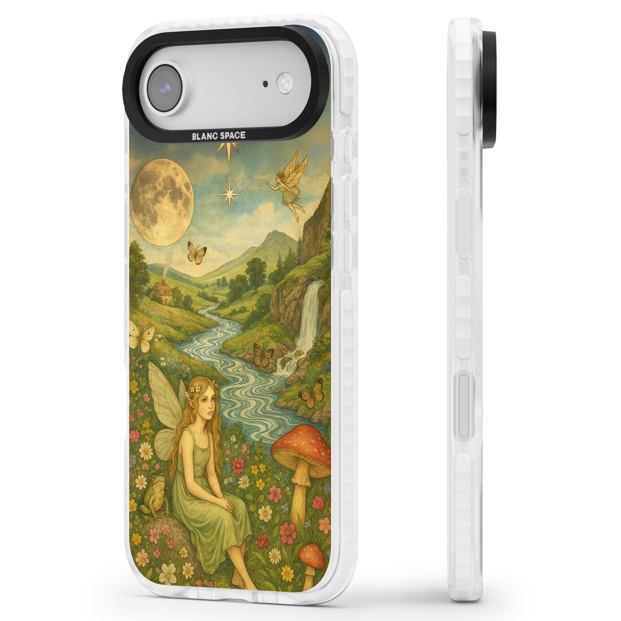 Nature Fairy iPhone 17 Air Impact Pro Clear Phone Case Side Profile