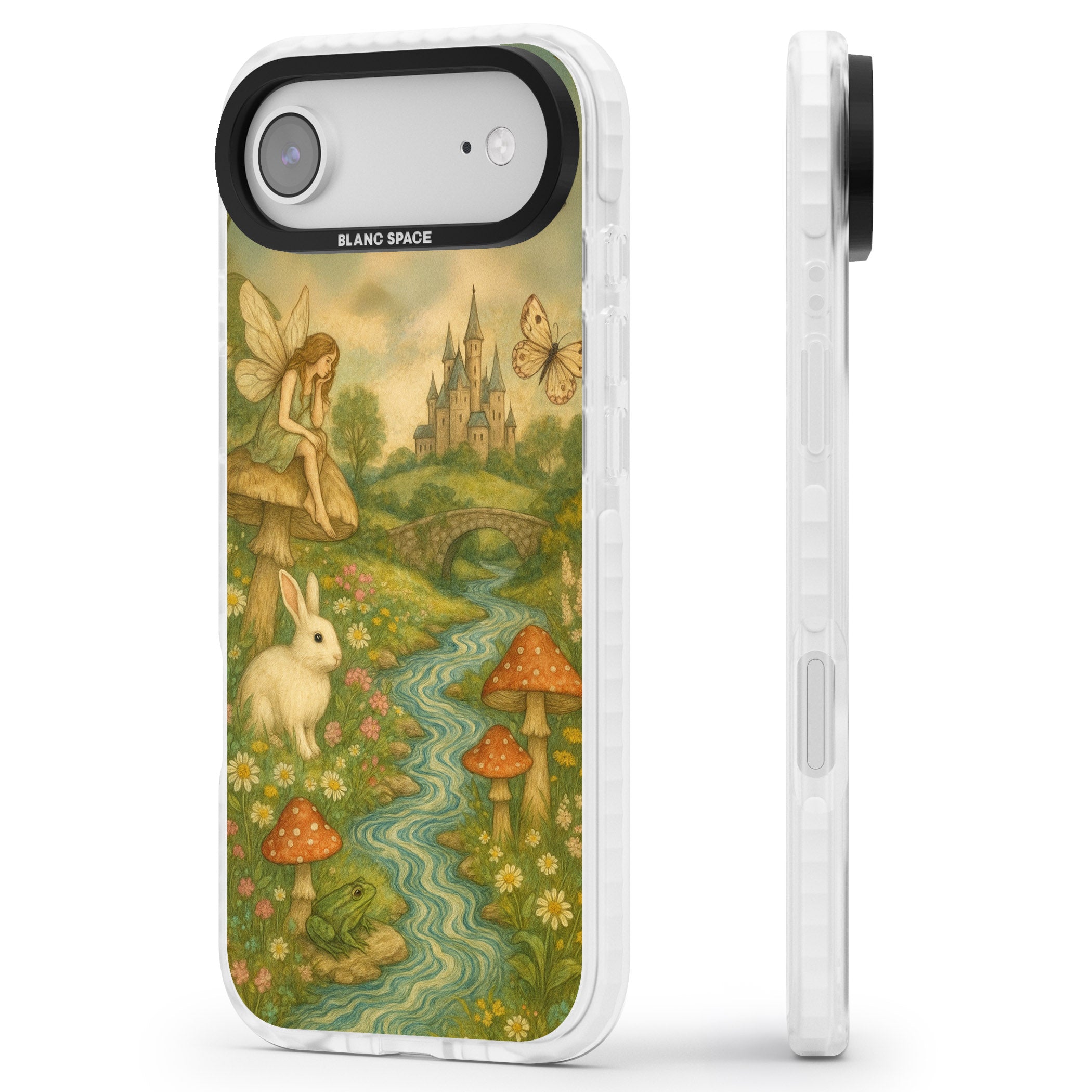 Castle Fairy iPhone 17 Air Impact Pro Clear Phone Case Side Profile