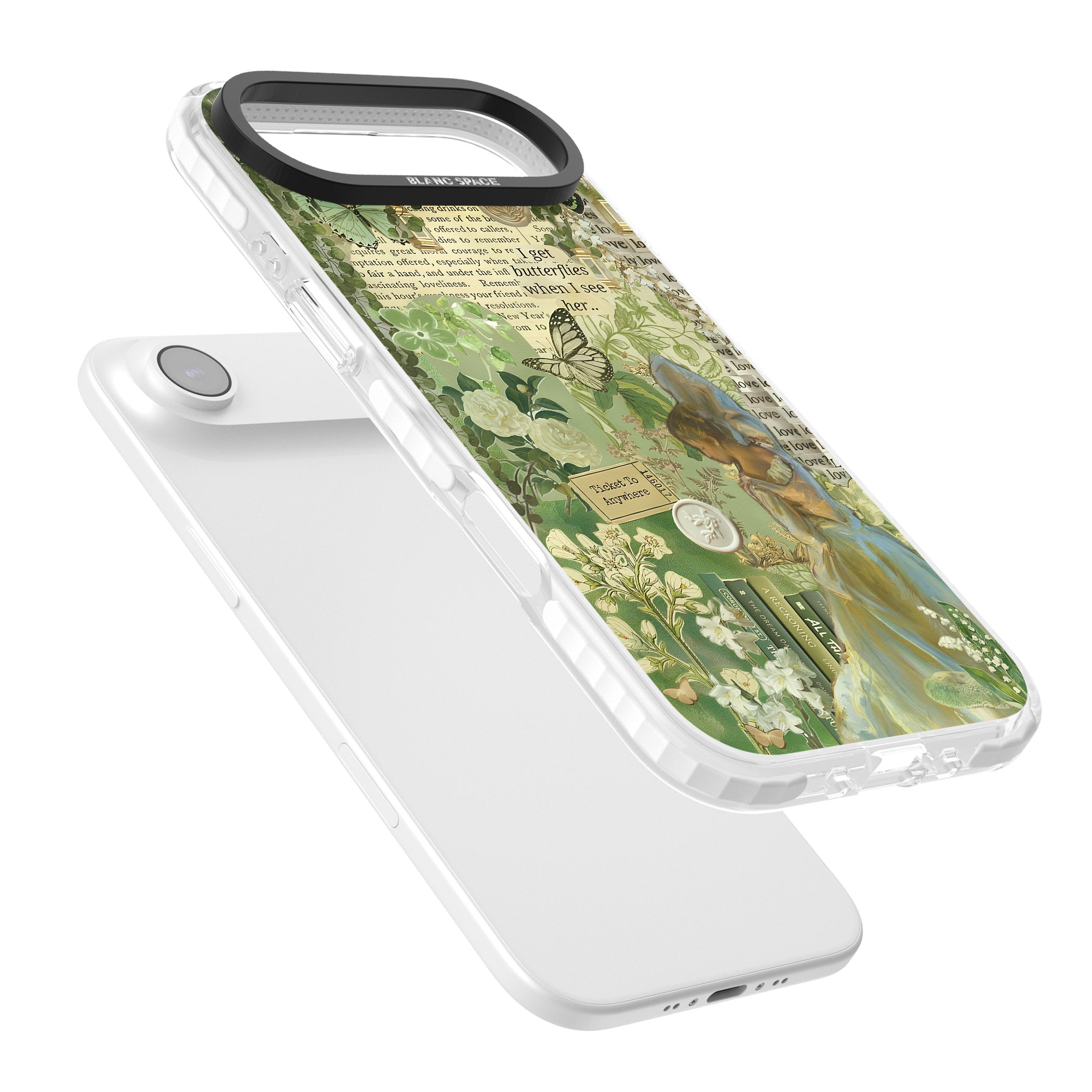 Vintage Green Fairy iPhone 17 Air Impact Pro Clear Phone Case Colours