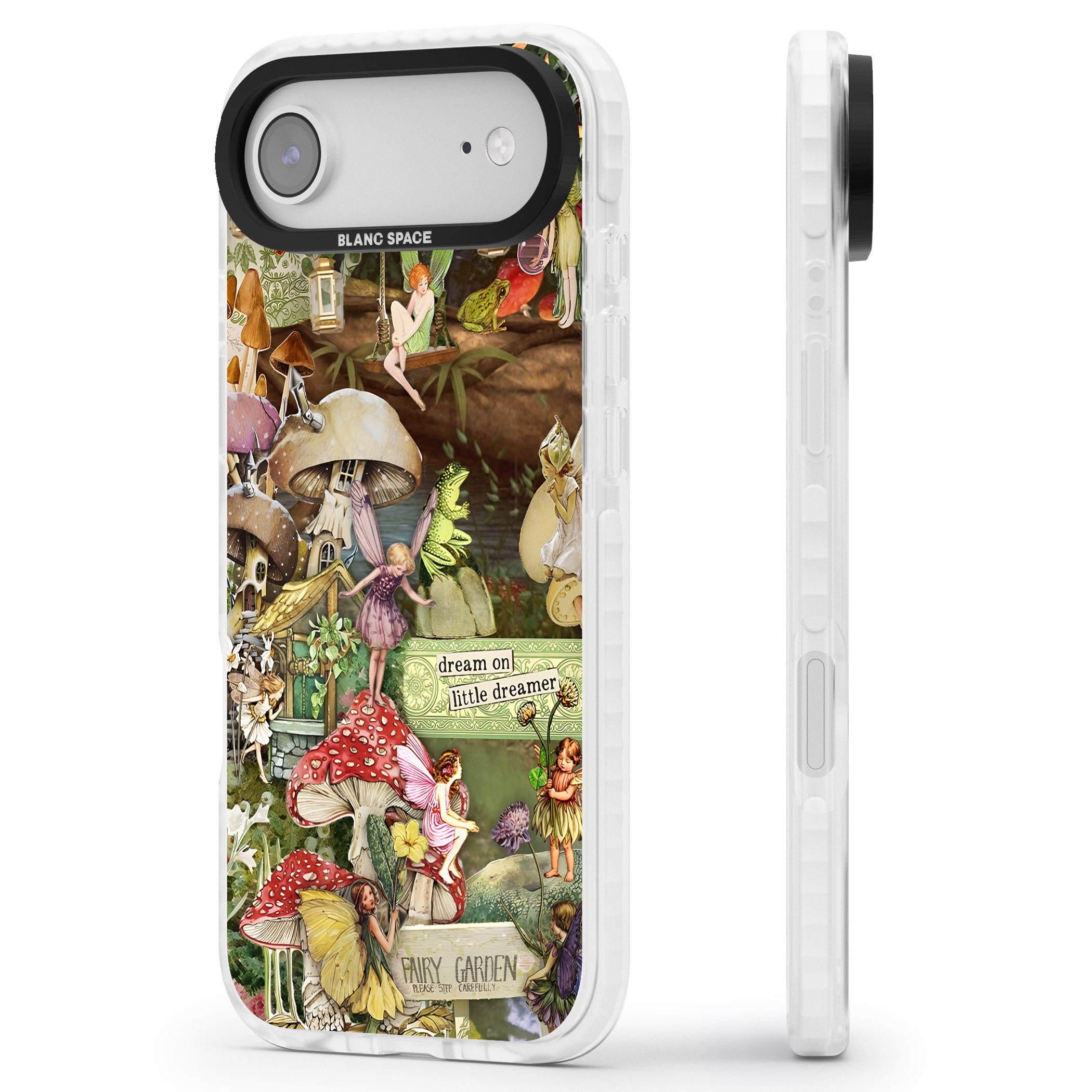 Dreamy Garden iPhone 17 Air Impact Pro Clear Phone Case Side Profile