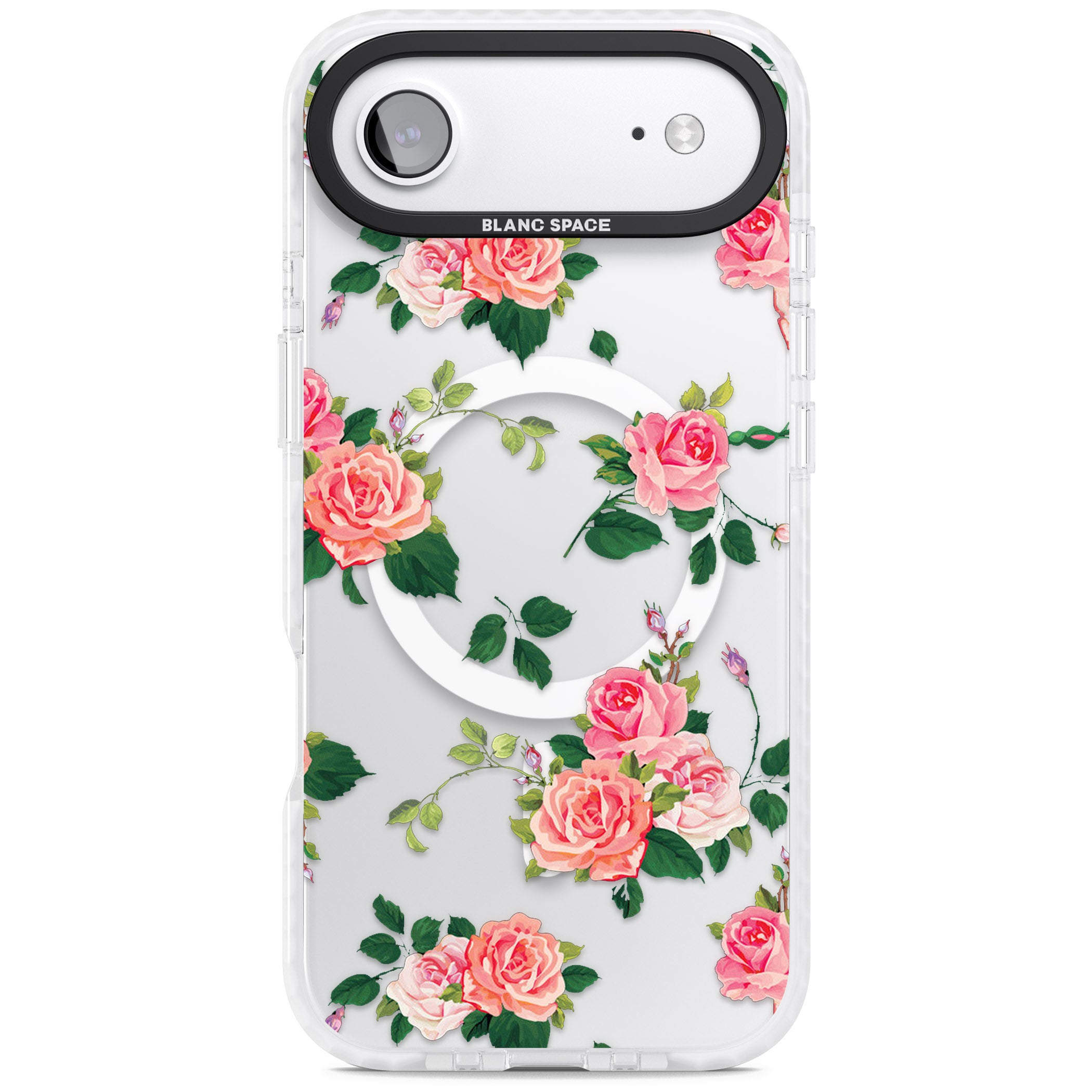 Pink Roses iPhone 17 Air Impact Pro Clear Phone Case