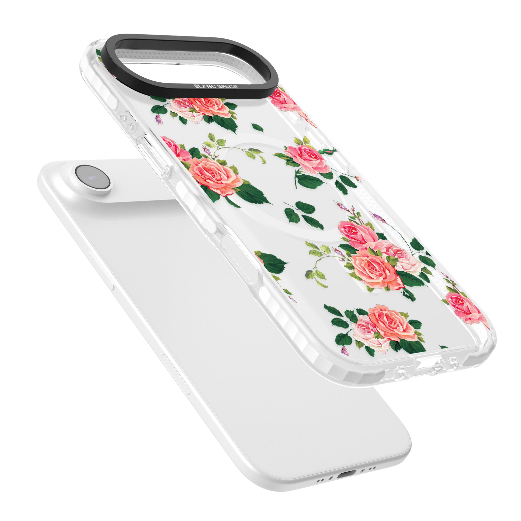 Pink Roses iPhone 17 Air Impact Pro Clear Phone Case Colours
