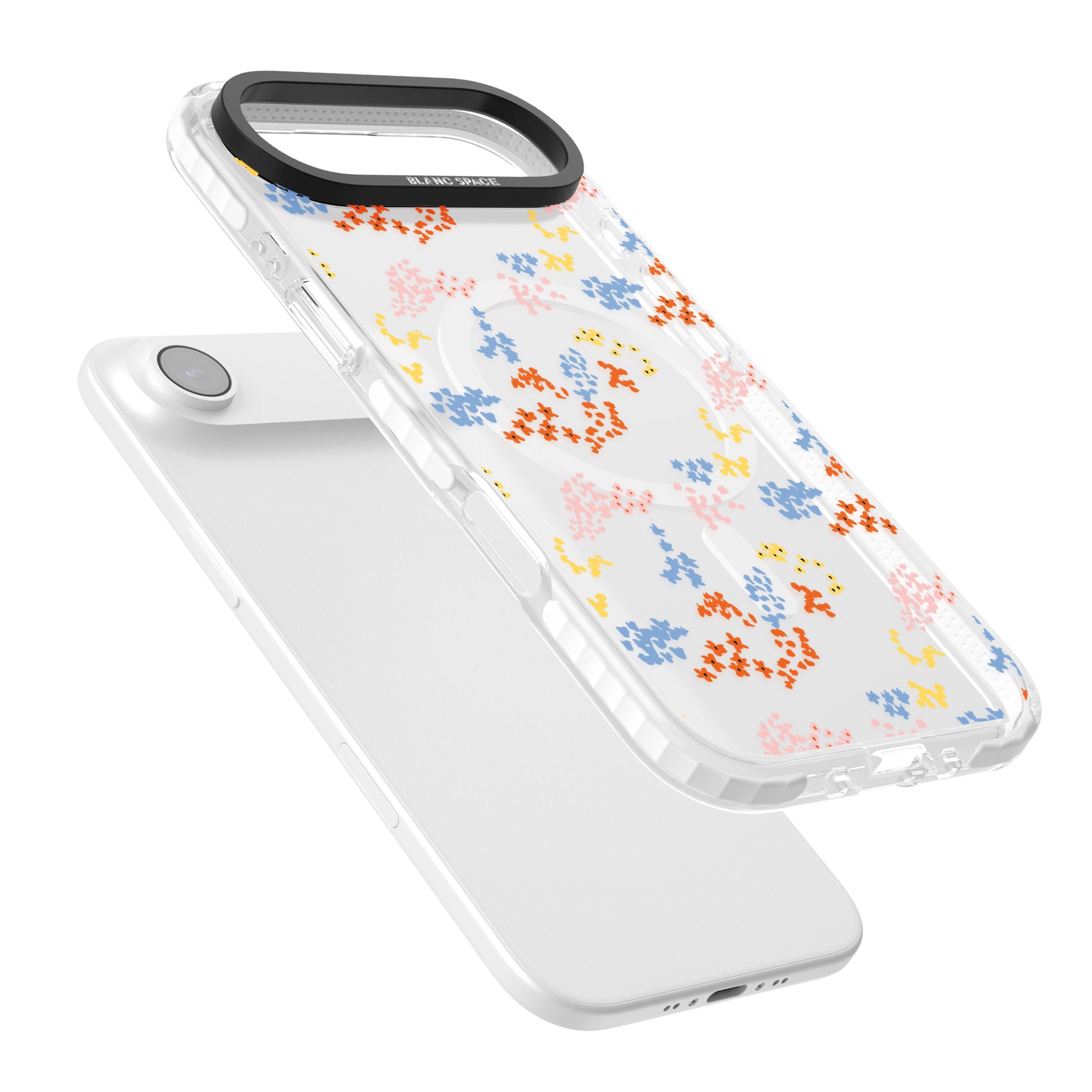 Floral Confetti: Transparent Delight iPhone 17 Air Impact Pro Clear Phone Case Colours