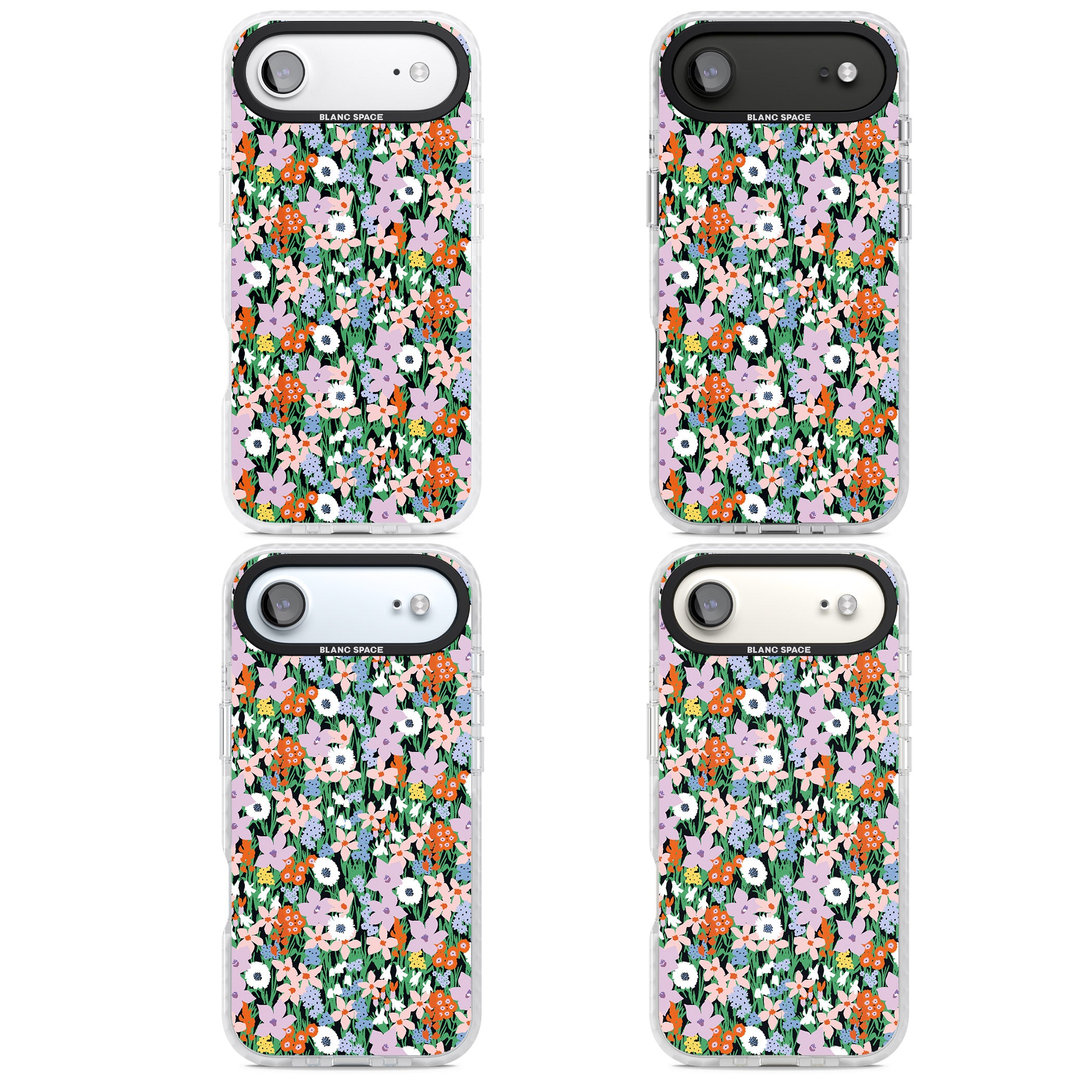 Jazzy Floral Mix iPhone 17 Air Impact Pro Clear Phone Case APT Impact Protection