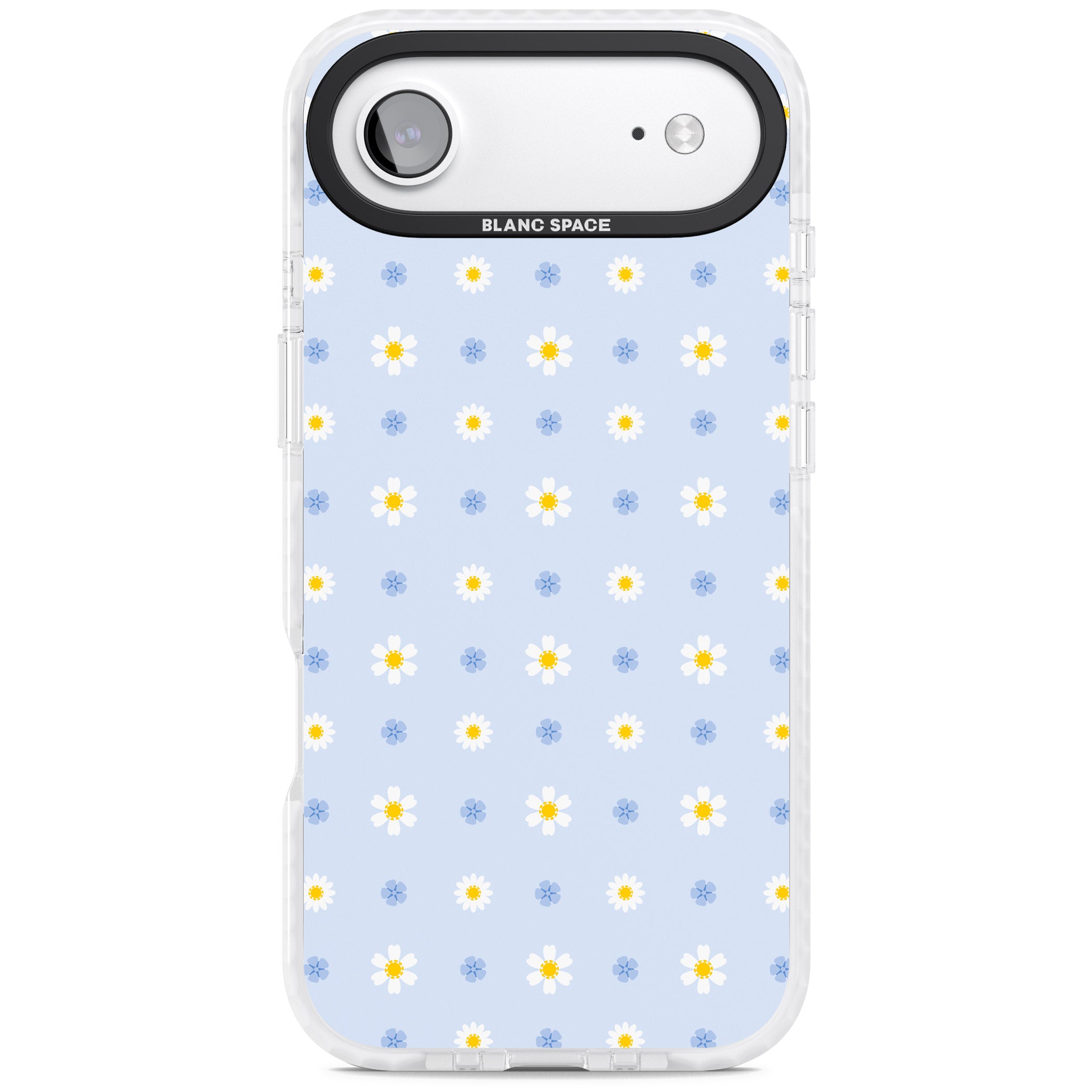 Pale Blue Daisies iPhone 17 Air Impact Pro Clear Phone Case