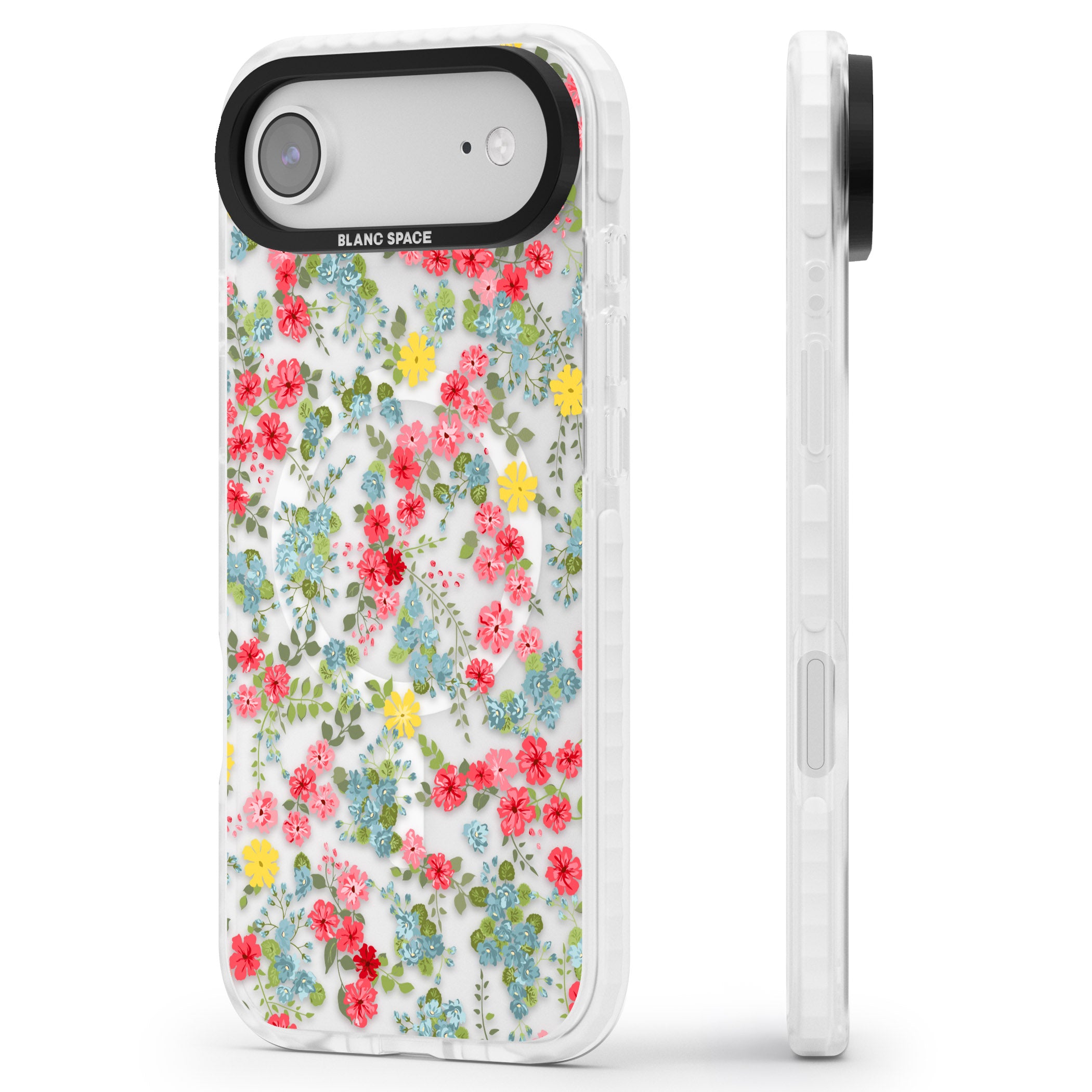 Sanremo Meadow iPhone 17 Air Impact Pro Clear Phone Case Side Profile
