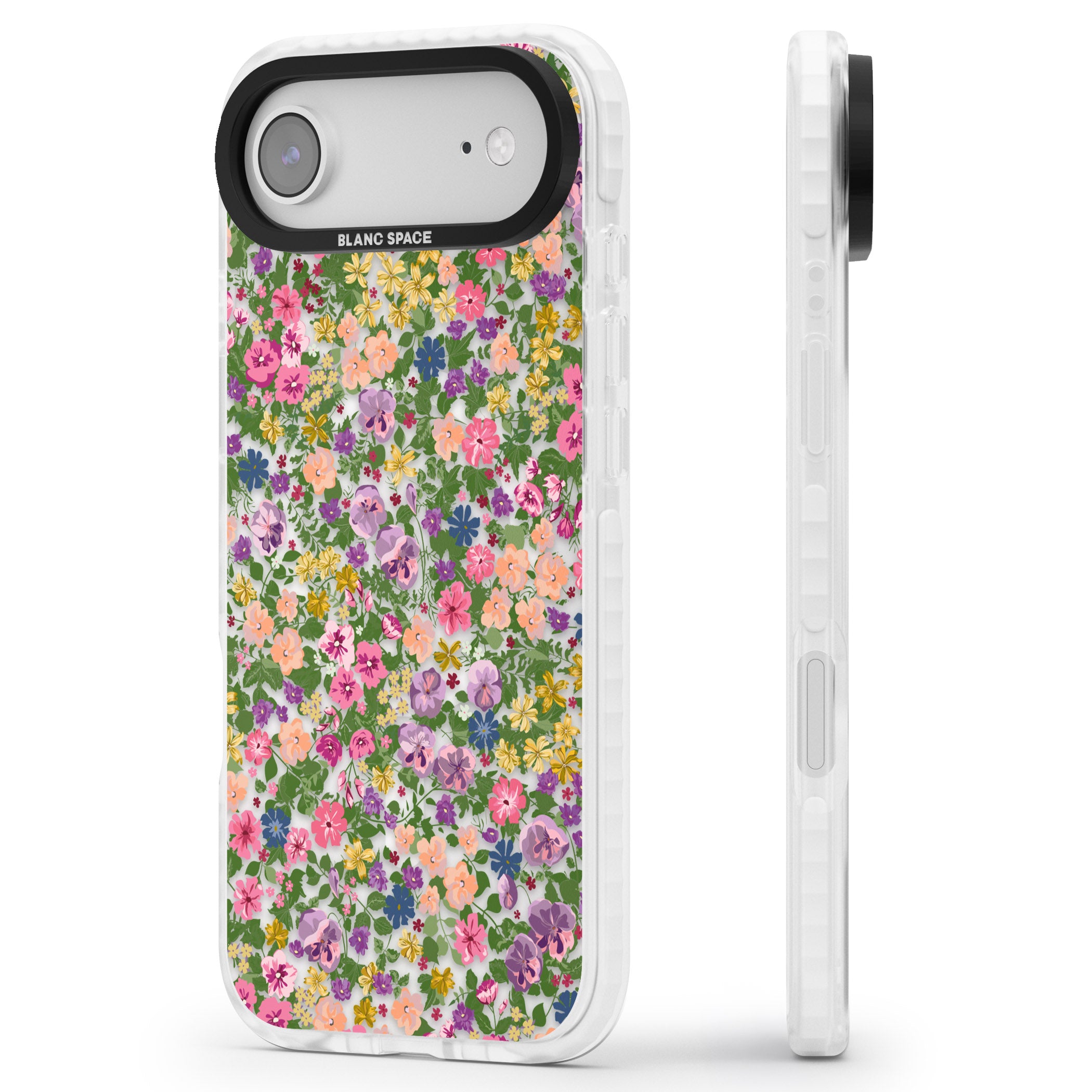 Lake Como Meadow iPhone 17 Air Impact Pro Clear Phone Case Side Profile