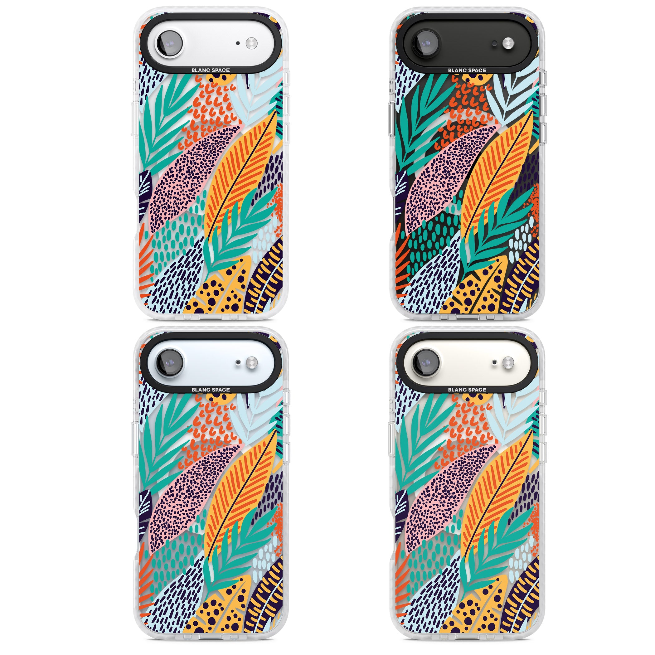 Colourful Leaves Mixture iPhone 17 Air Impact Pro Clear Phone Case APT Impact Protection