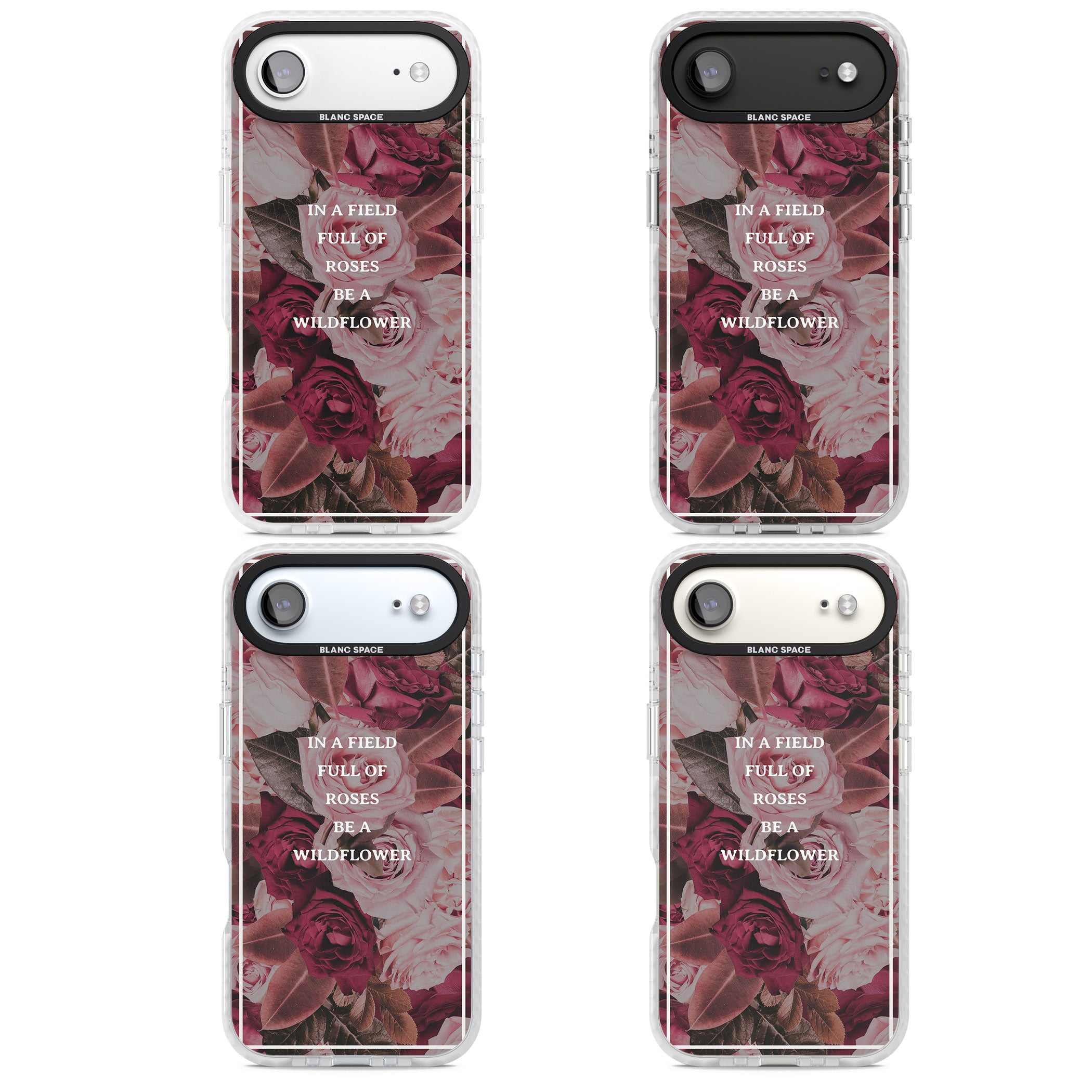 Wildflower Floral Quote iPhone 17 Air Impact Pro Clear Phone Case APT Impact Protection