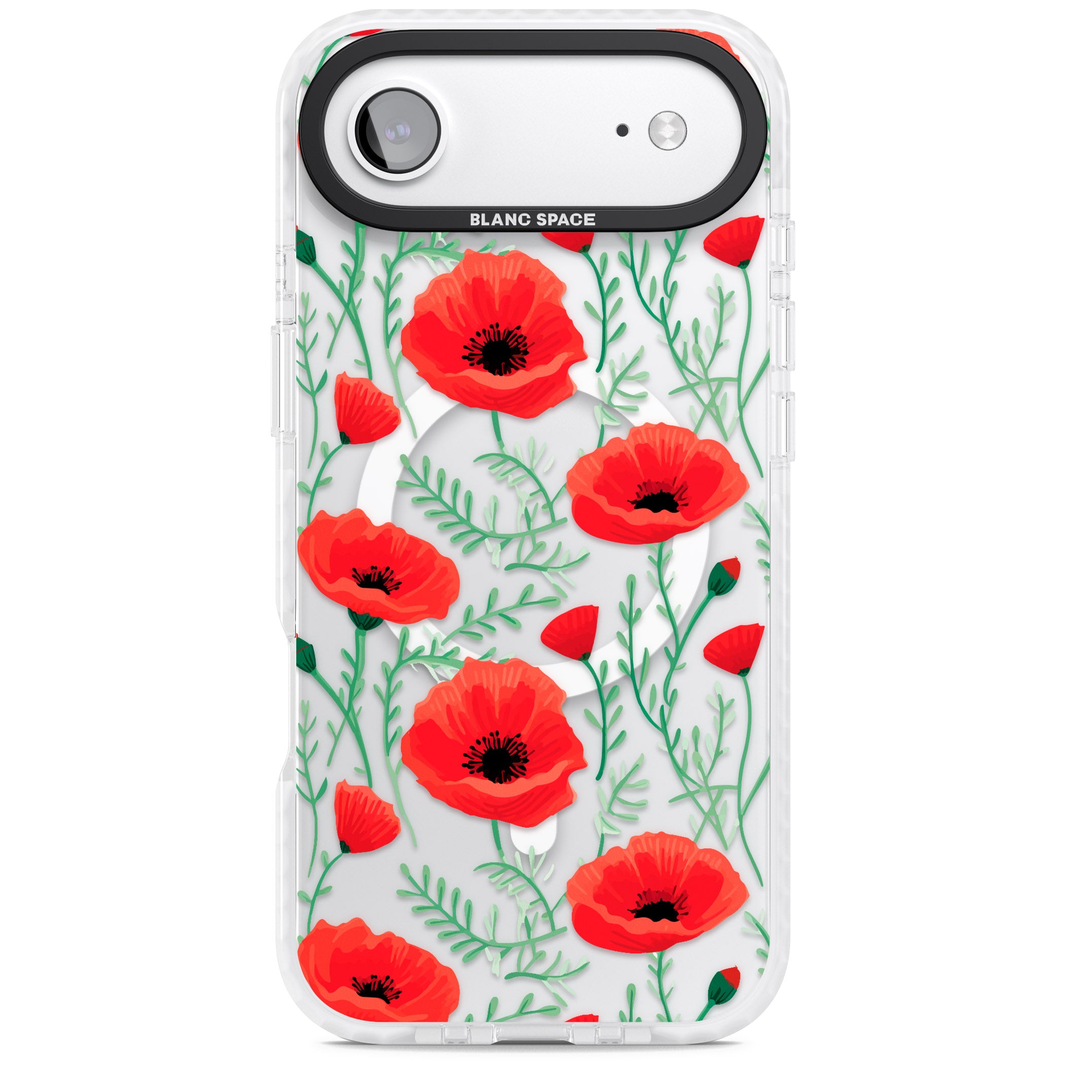 Poppy Garden iPhone 17 Air Impact Pro Clear Phone Case