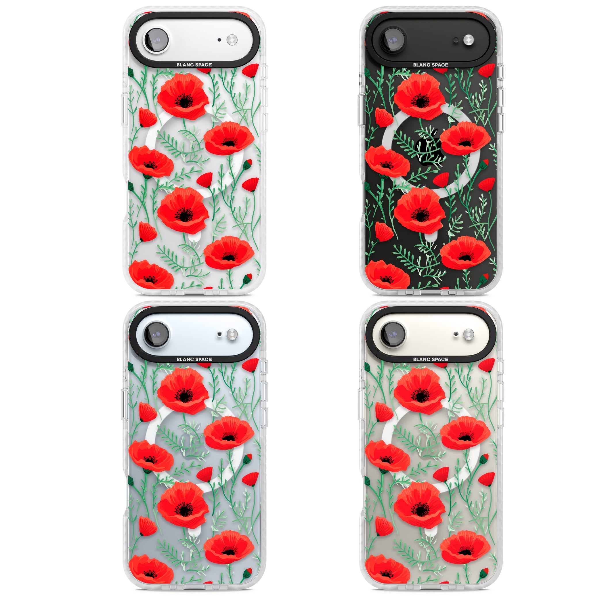 Poppy Garden iPhone 17 Air Impact Pro Clear Phone Case APT Impact Protection