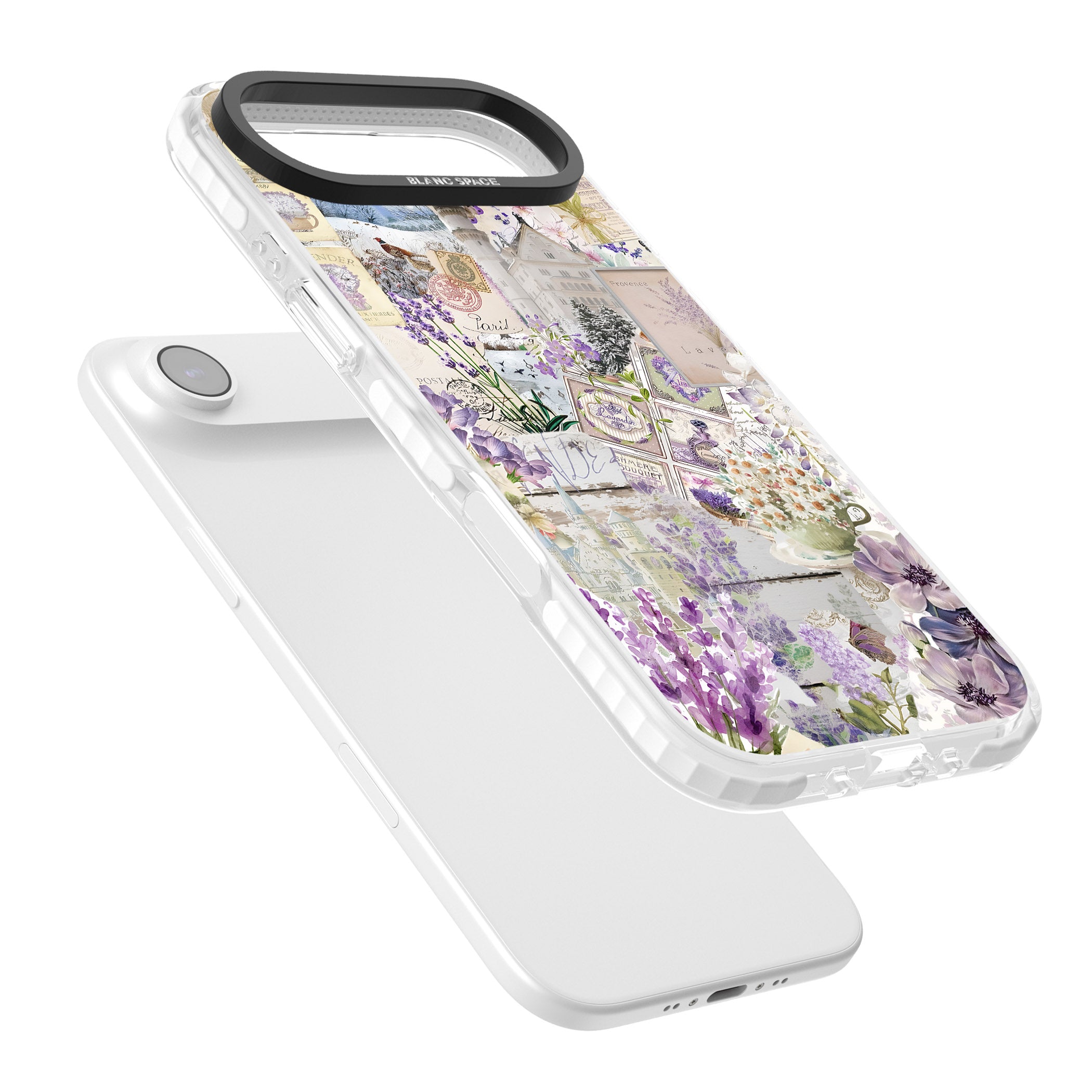 Soft Lavender Collage iPhone 17 Air Impact Pro Clear Phone Case Colours