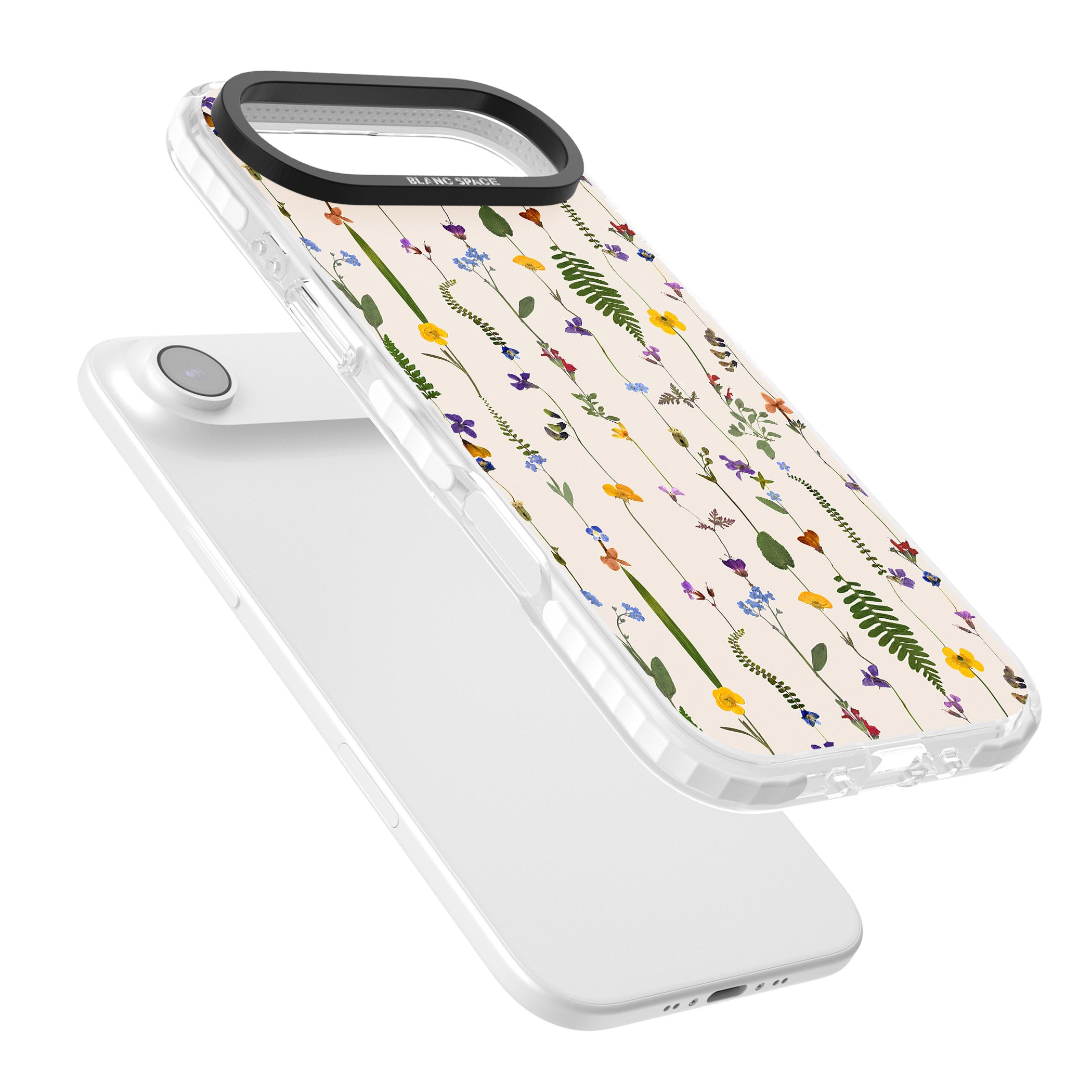 Wildflower Vertical iPhone 17 Air Impact Pro Clear Phone Case Colours