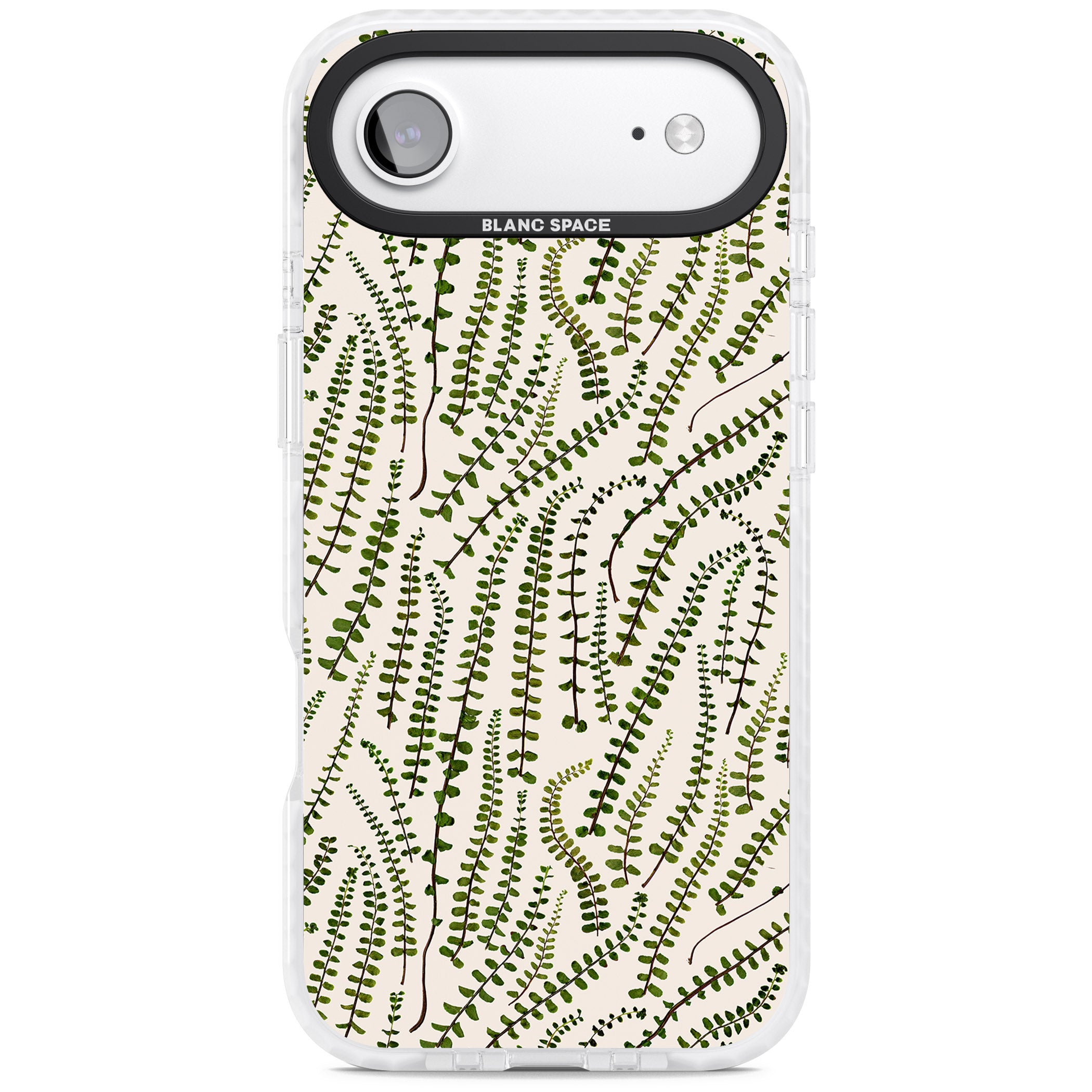 Fern Leaf Pattern iPhone 17 Air Impact Pro Clear Phone Case