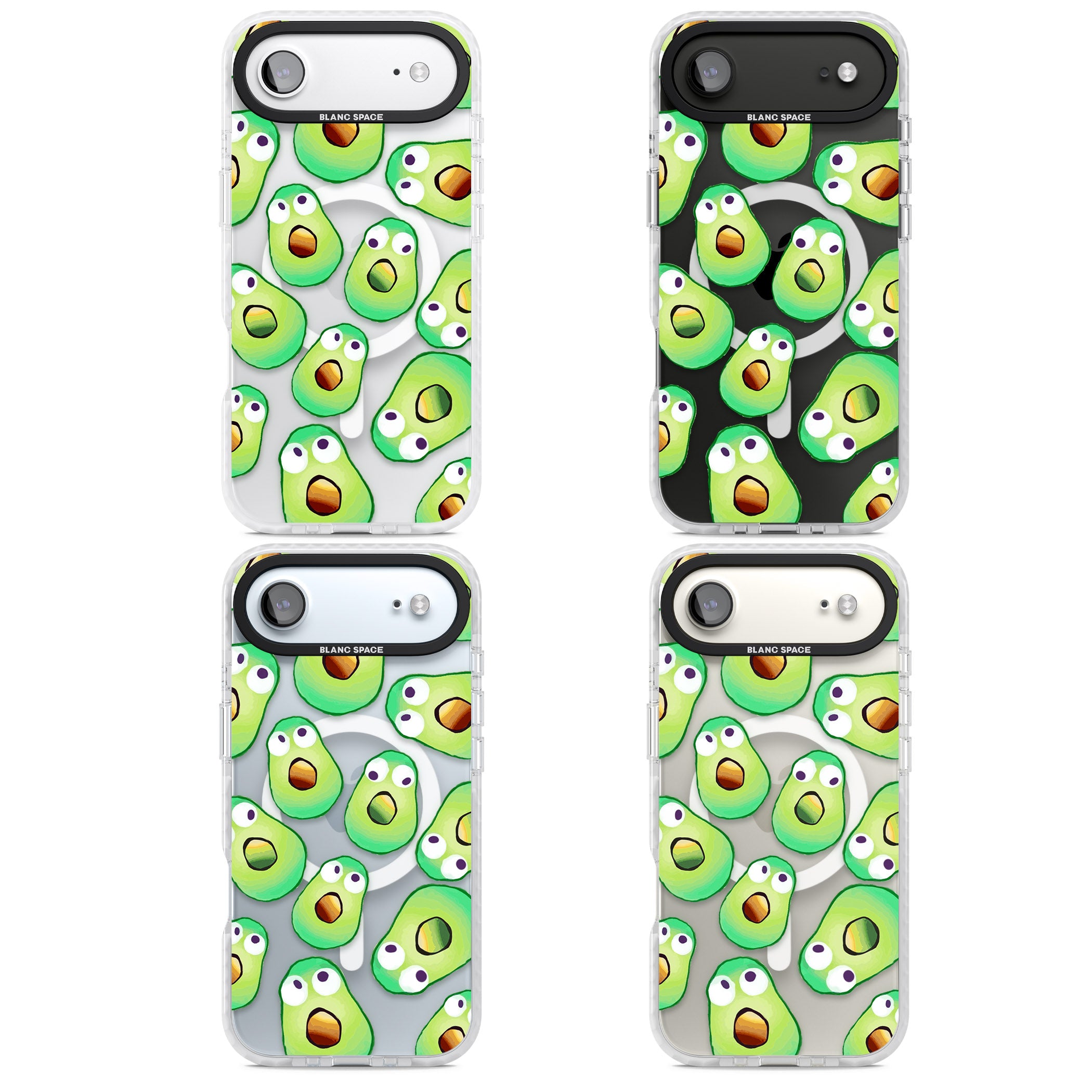 Shocked Avocados iPhone 17 Air Impact Pro Clear Phone Case APT Impact Protection