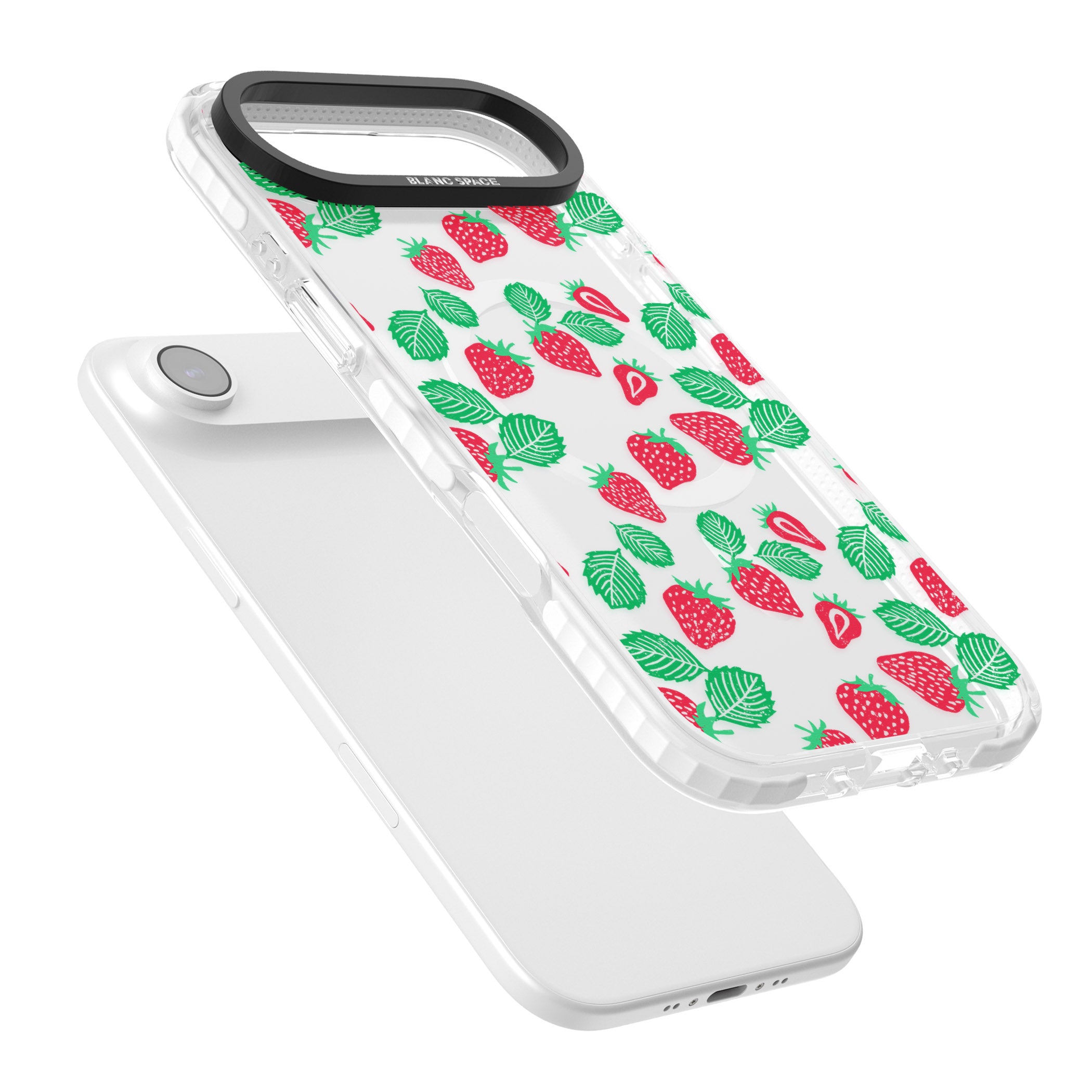Strawberry Delight iPhone 17 Air Impact Pro Clear Phone Case Colours