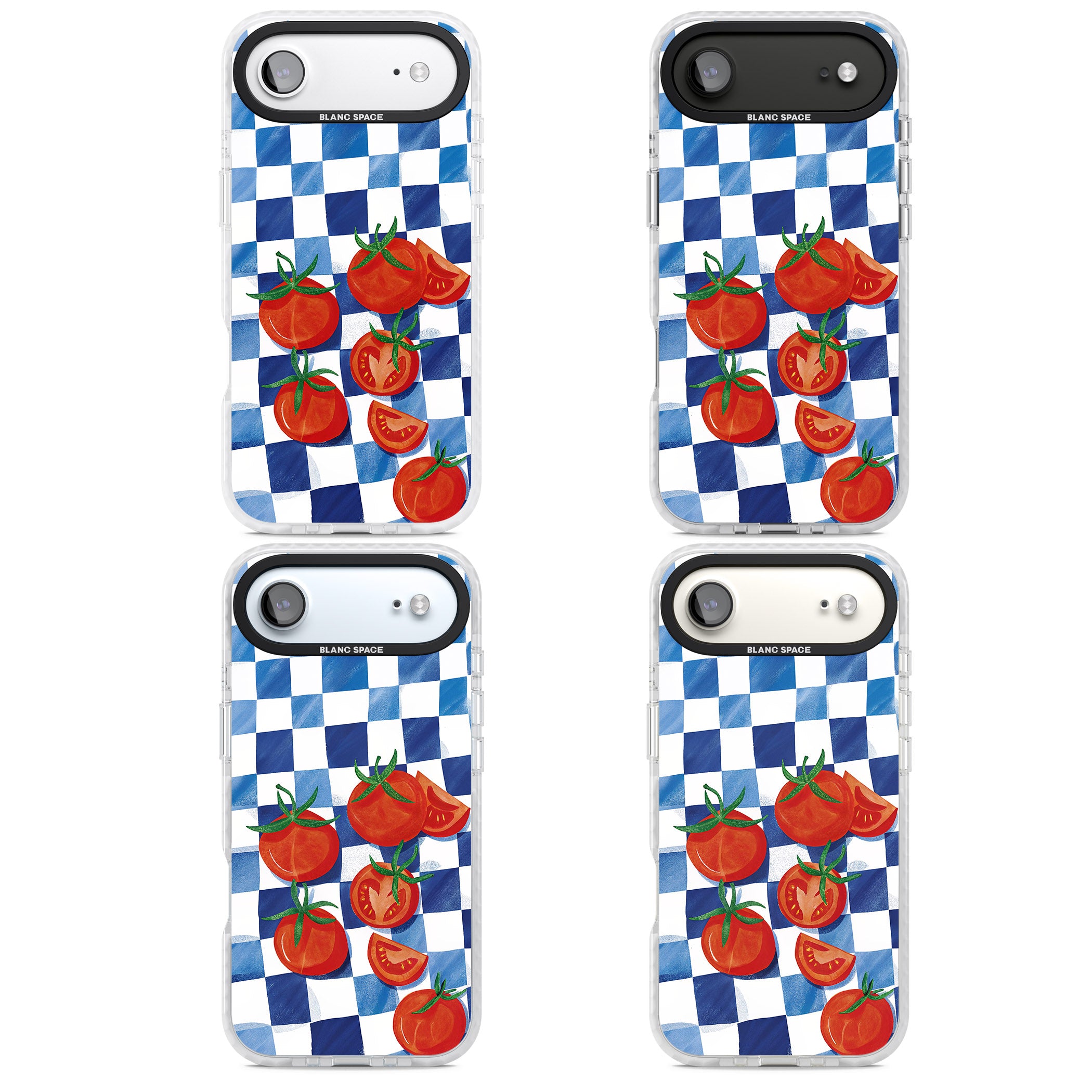 Blue Picnic Blanket & Tomatoes iPhone 17 Air Impact Pro Clear Phone Case APT Impact Protection