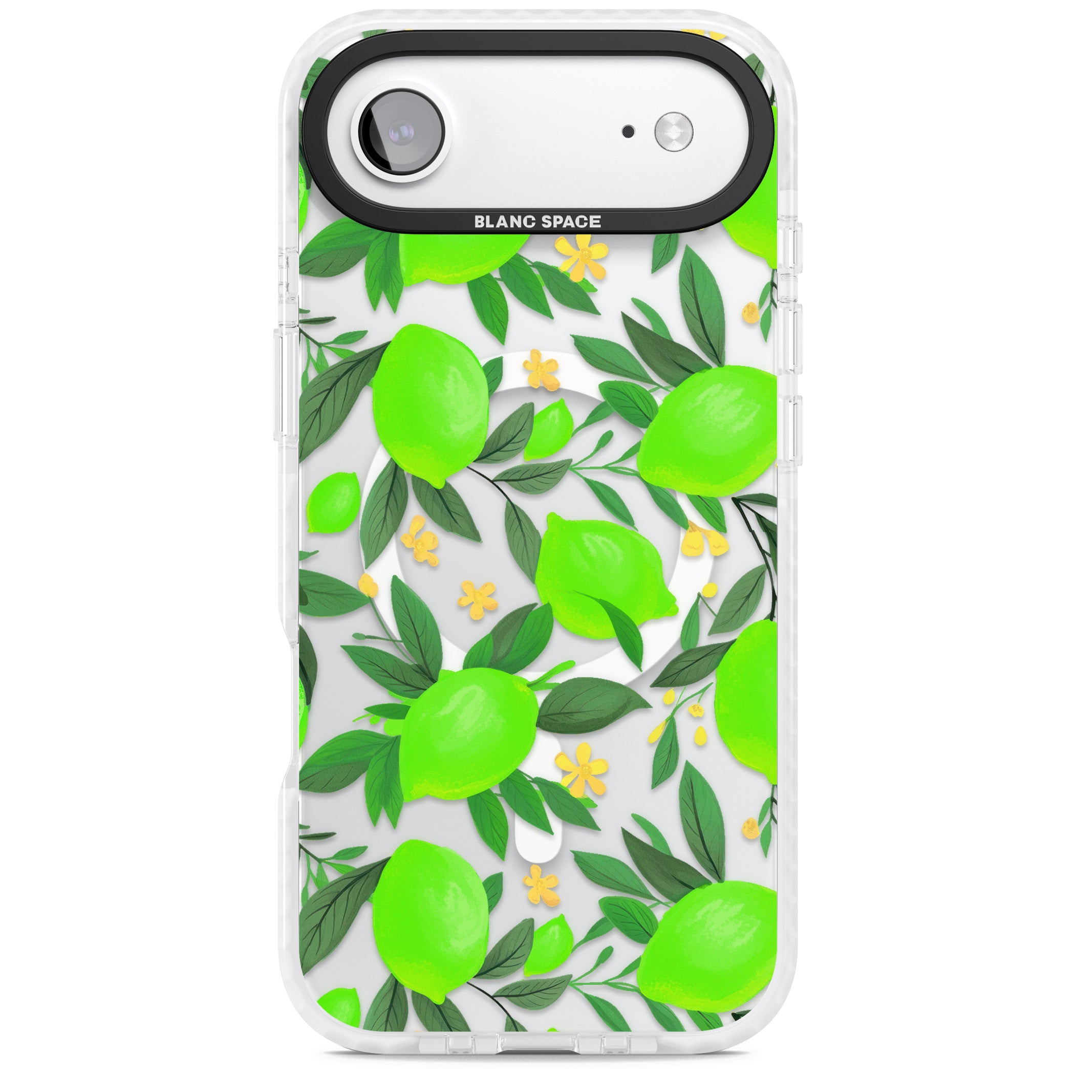 Lime Pattern iPhone 17 Air Impact Pro Clear Phone Case